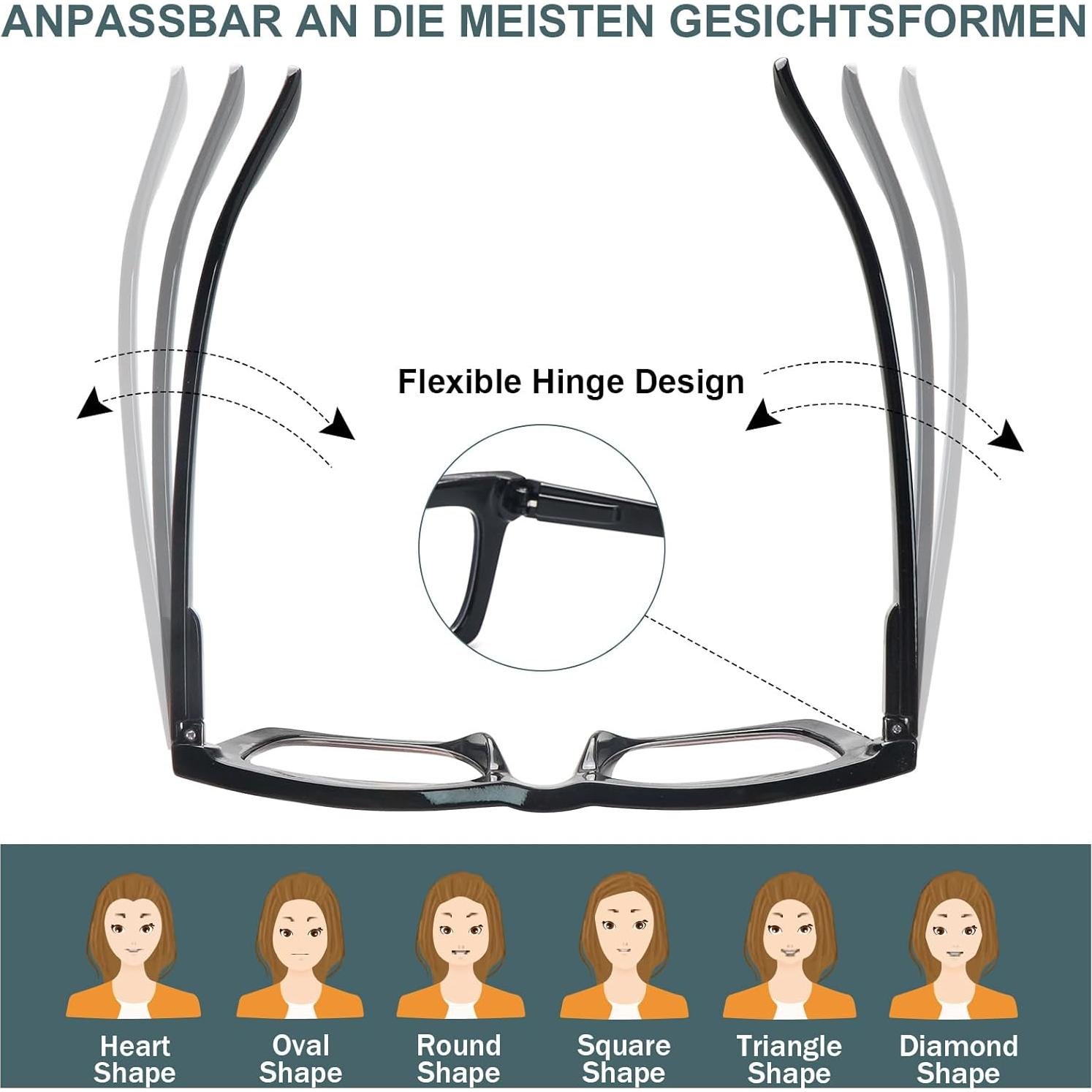 Gafas de Lectura SIGVAN 6 Paquetes Estilo Oprah Bloqueo Luz Azul