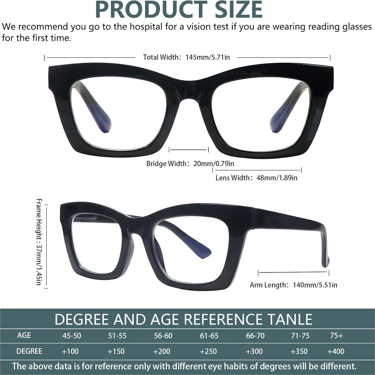 Gafas de Lectura SIGVAN 6 Paquetes Estilo Oprah Bloqueo Luz Azul