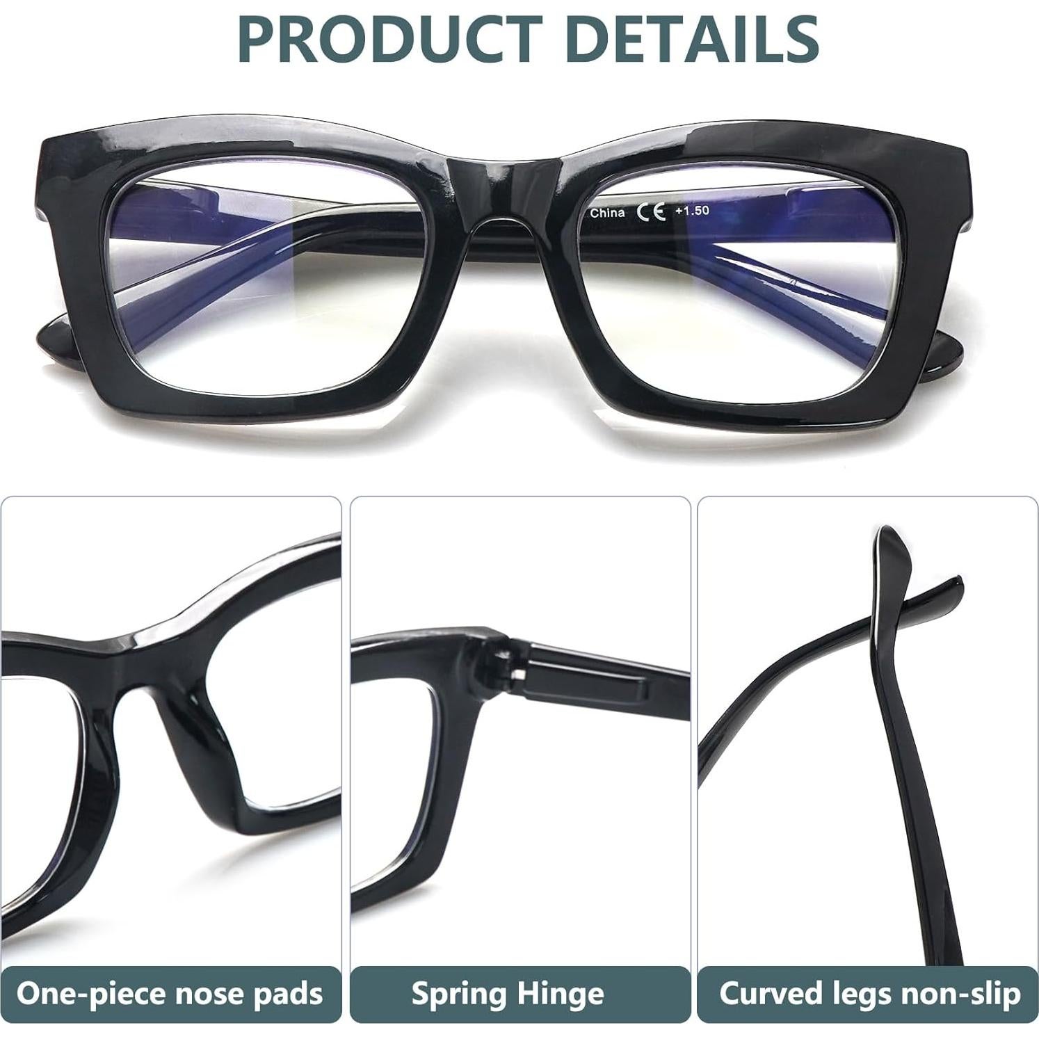 Gafas de Lectura SIGVAN 6 Paquetes Estilo Oprah Bloqueo Luz Azul