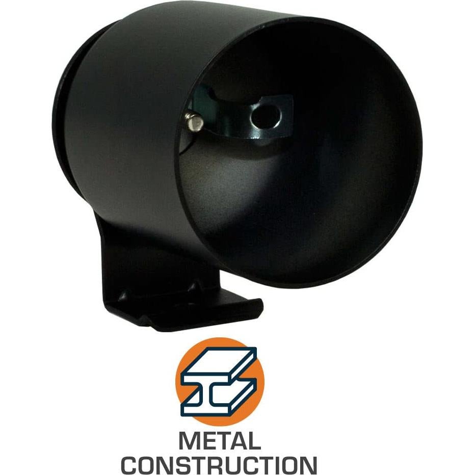 Soporte de Medidor de Tablero GlowShift Universal 52mm Negro