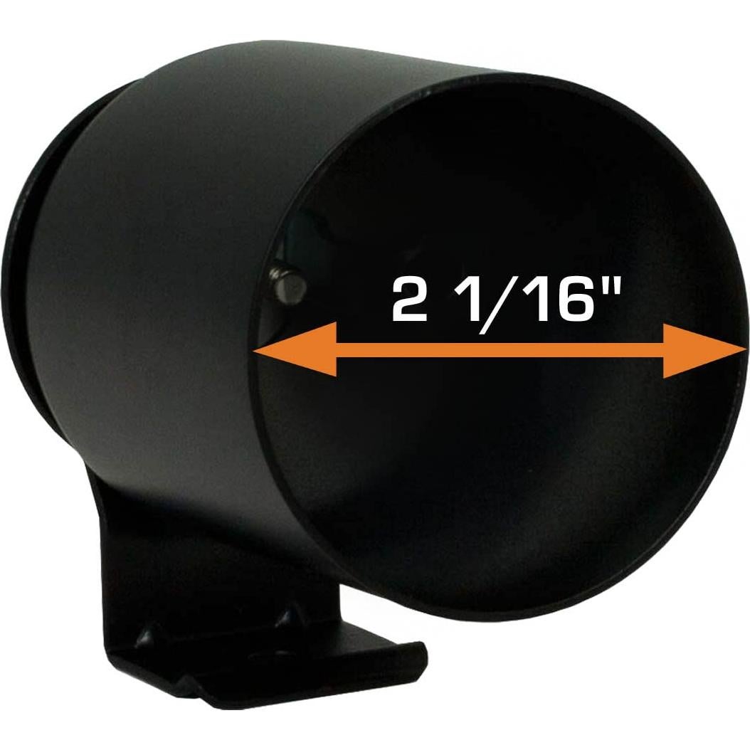 Soporte de Medidor de Tablero GlowShift Universal 52mm Negro