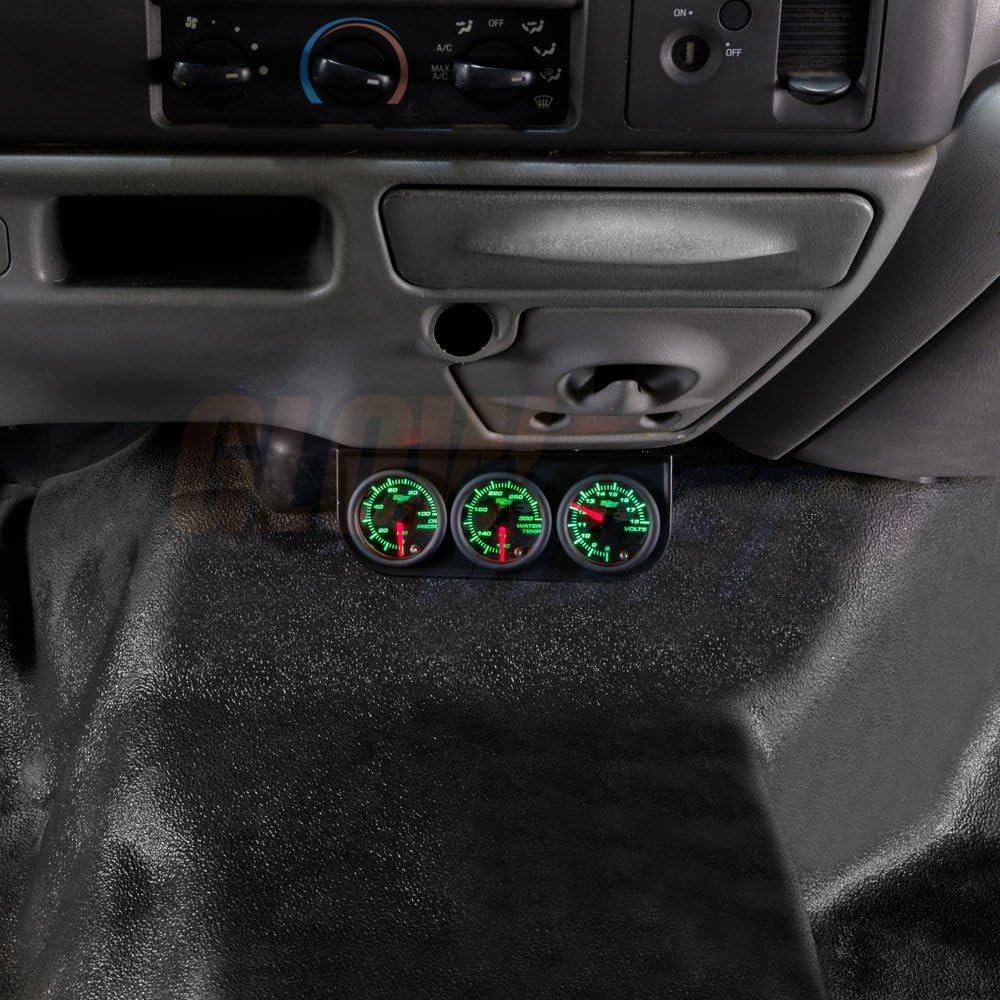 Soporte de Montaje Triple GlowShift Negro para 3 Medidores 52mm