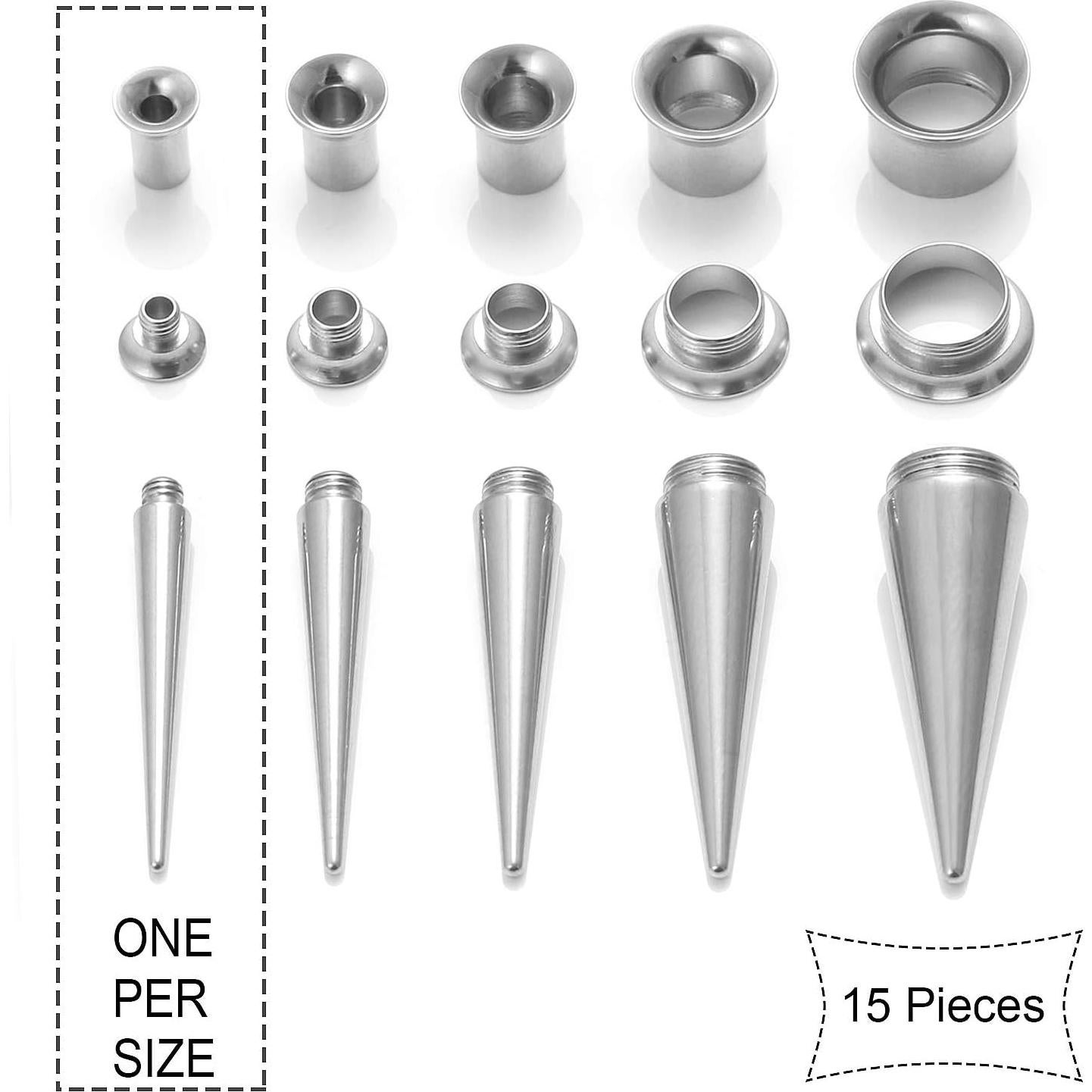 Kit de Estiramiento de Tapones de Túnel Ruifan 6G a 00G