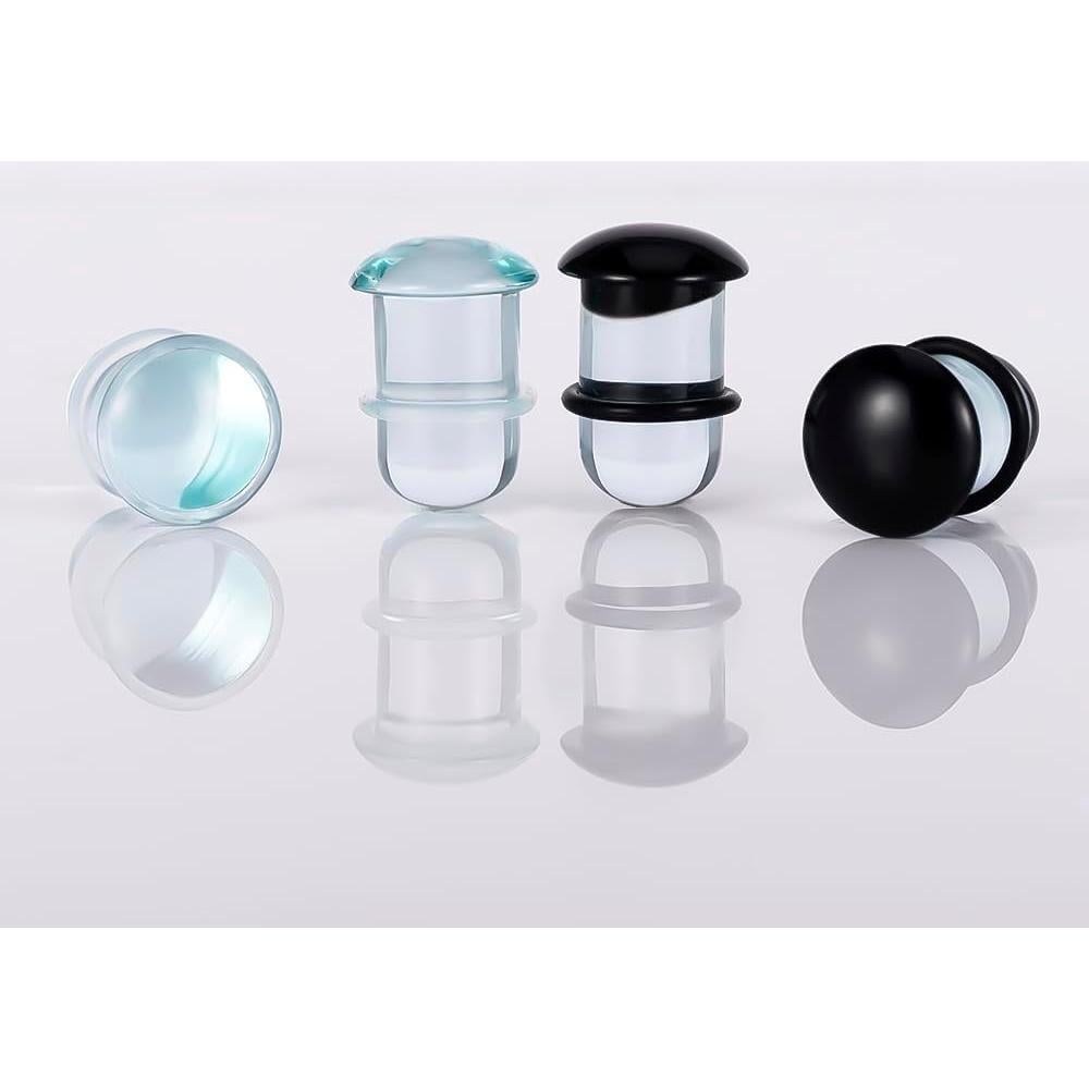 Kit de Estiramiento de Orejas de Vidrio 20PCS 1.6mm a 6mm Hipoalergénico
