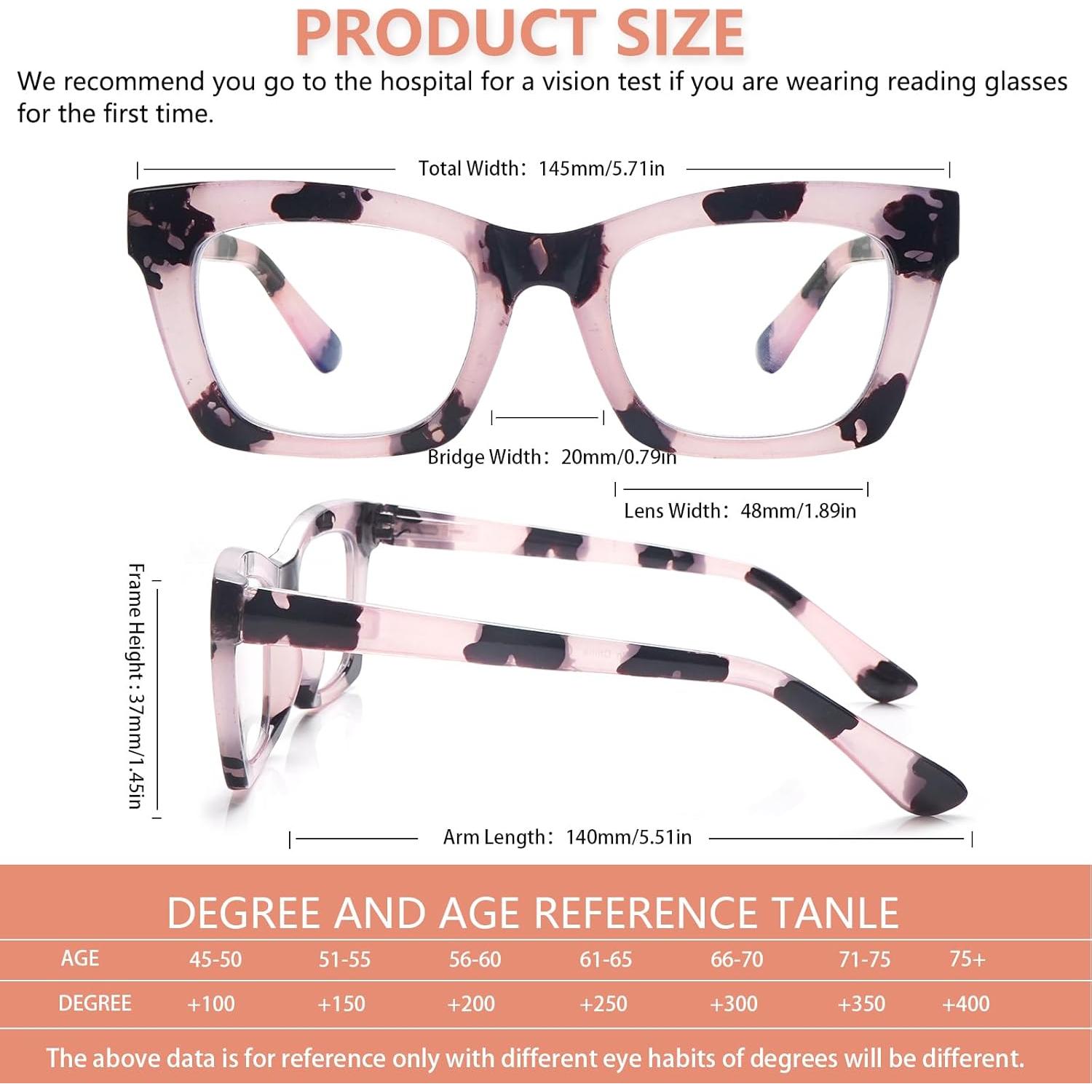 Gafas de Lectura SIGVAN 6 Pack Estilo Oprah 2.75x