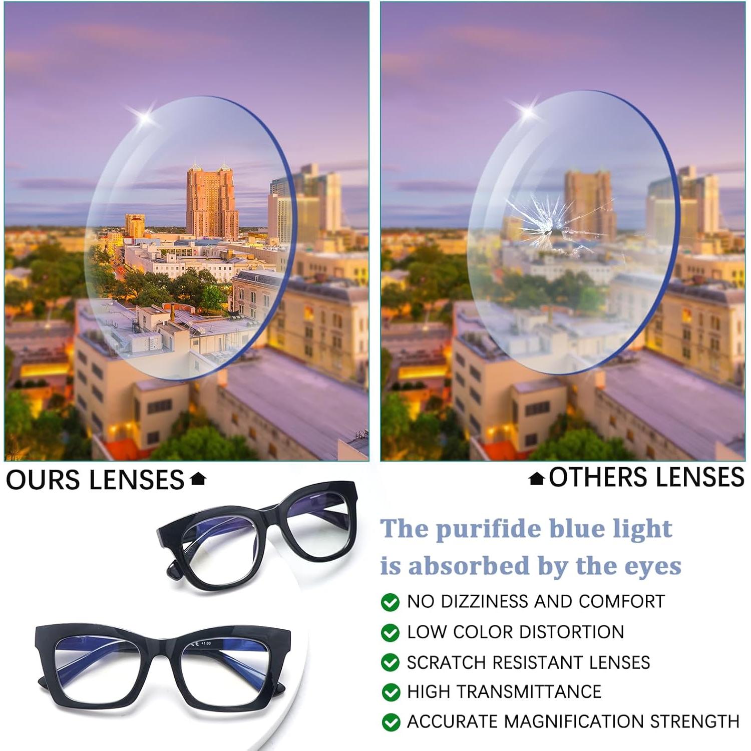 Gafas de Lectura SIGVAN 6 Pack Estilo Oprah 2.25x