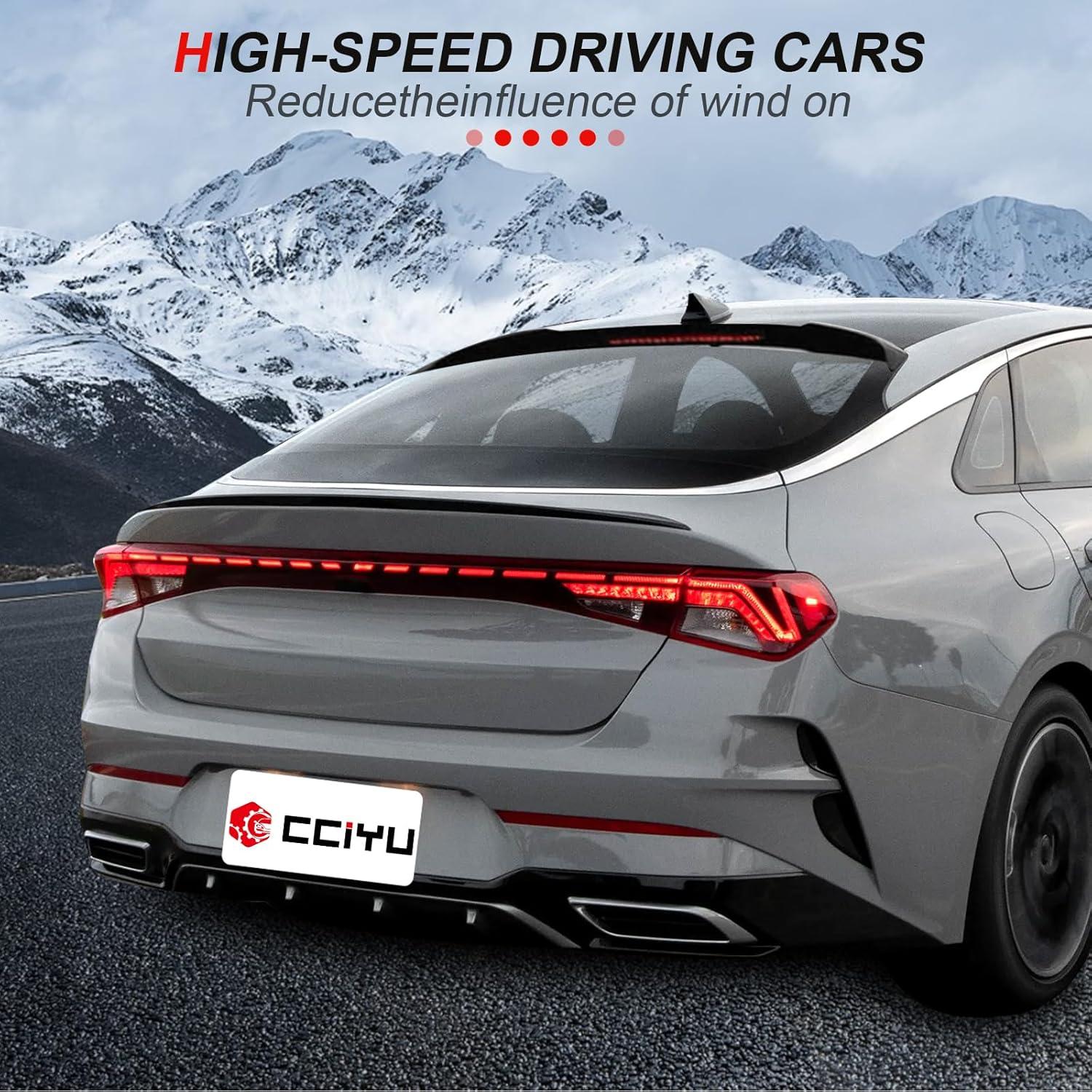 Alerón de Techo para Kia K5 2021-2023 - CCIYU ABS Negro