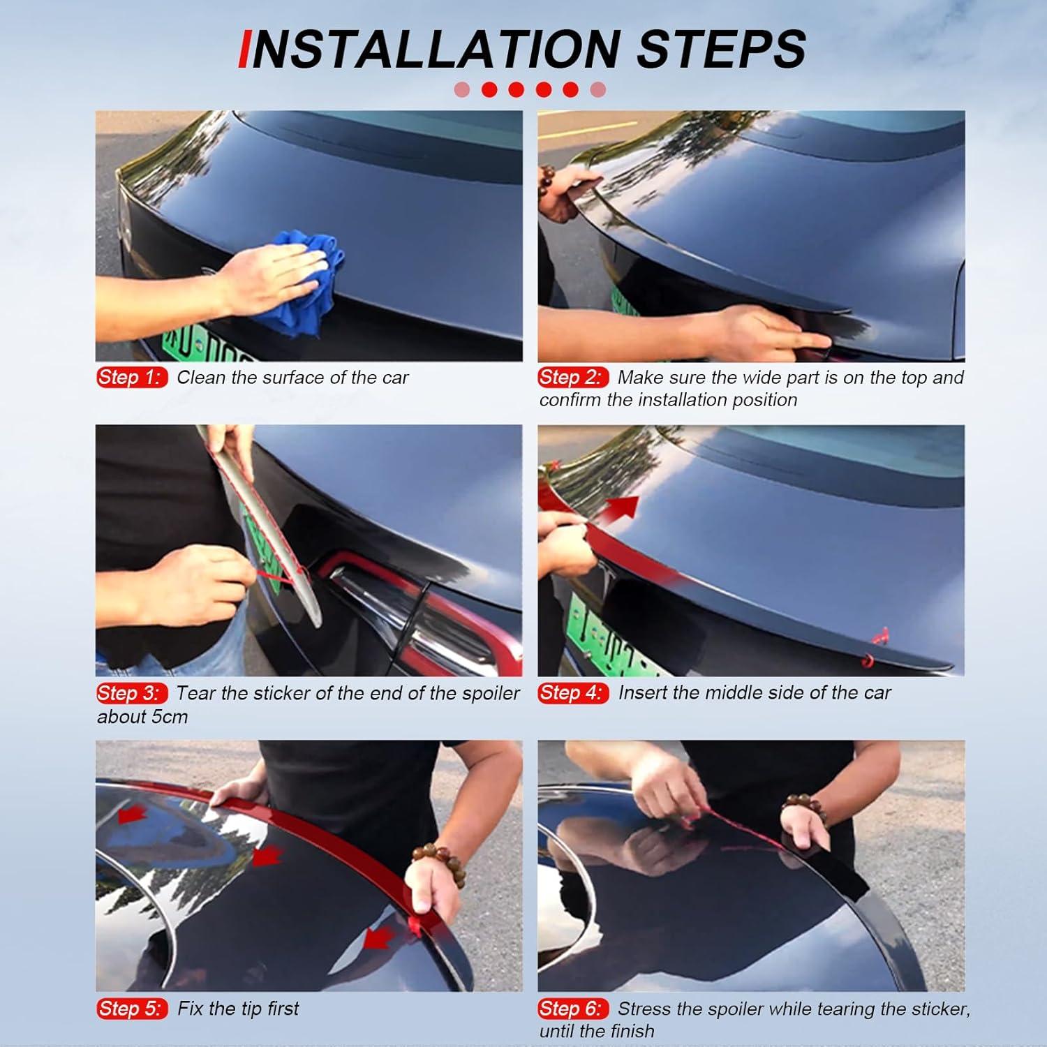 Alerón de Techo para Kia K5 2021-2023 - CCIYU ABS Negro