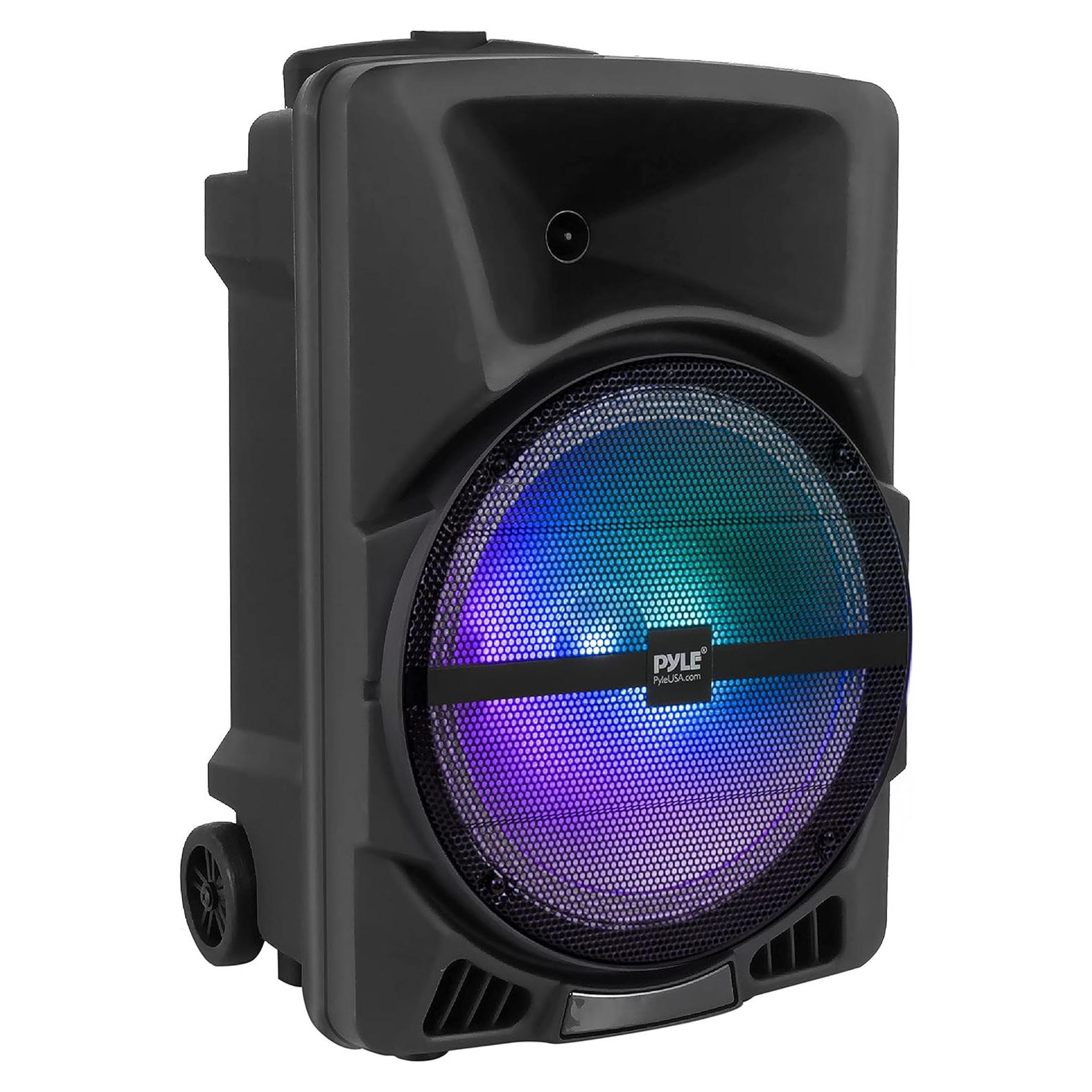 Altavoz PA portátil Pyle PPHP1244B 800W Bluetooth con luces LED