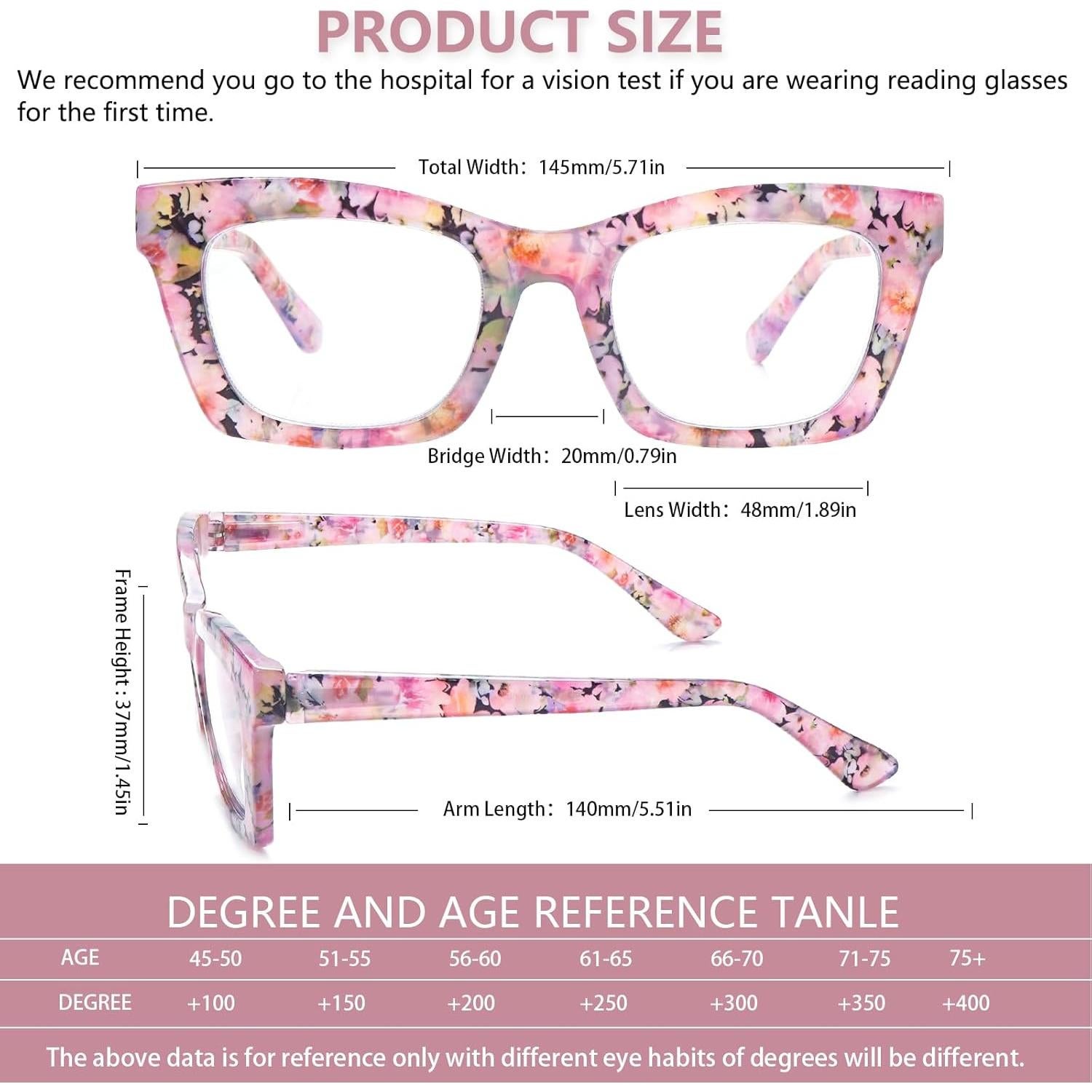 Gafas de Lectura SIGVAN 6 Pack Estilo Oprah 2.5x