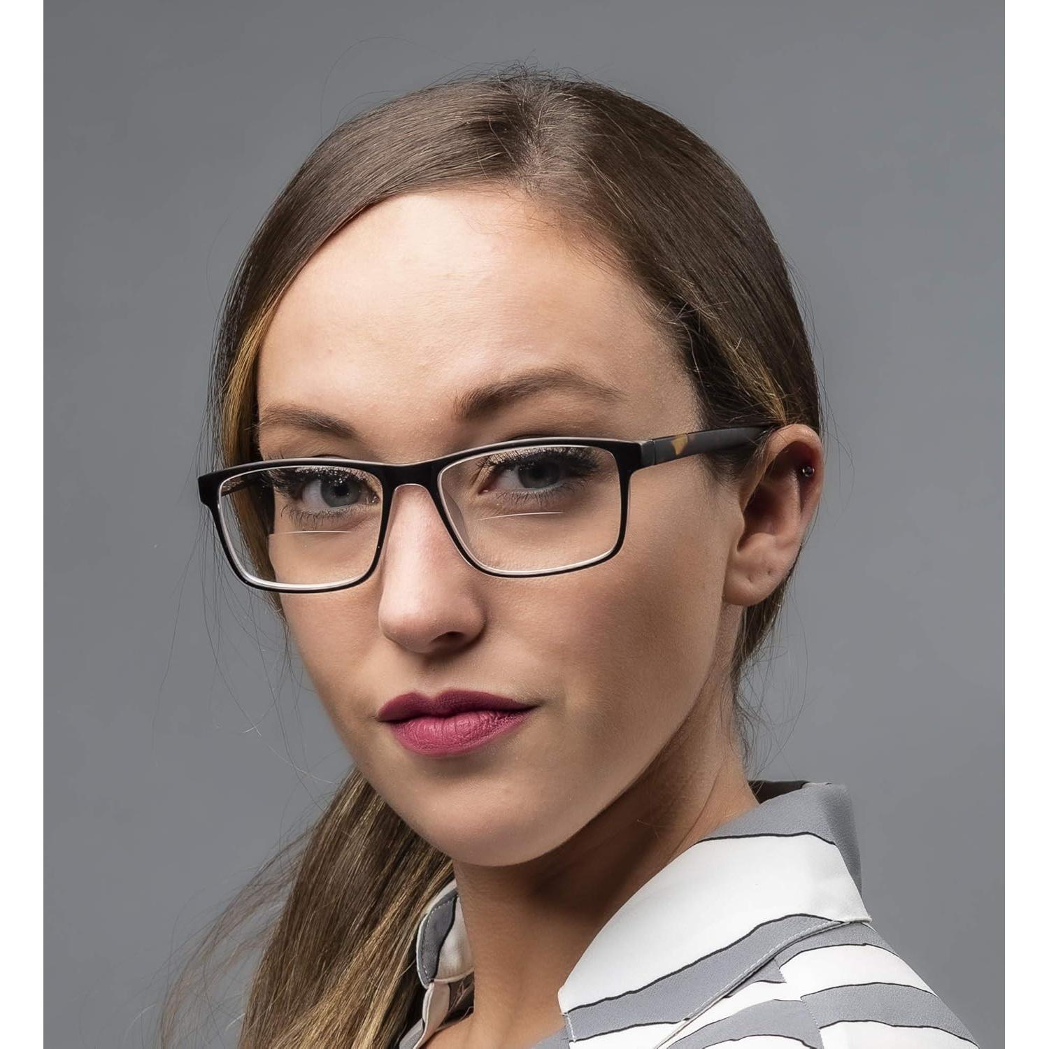 Gafas de lectura bifocal Yogo Vision 2.75x unisex negras