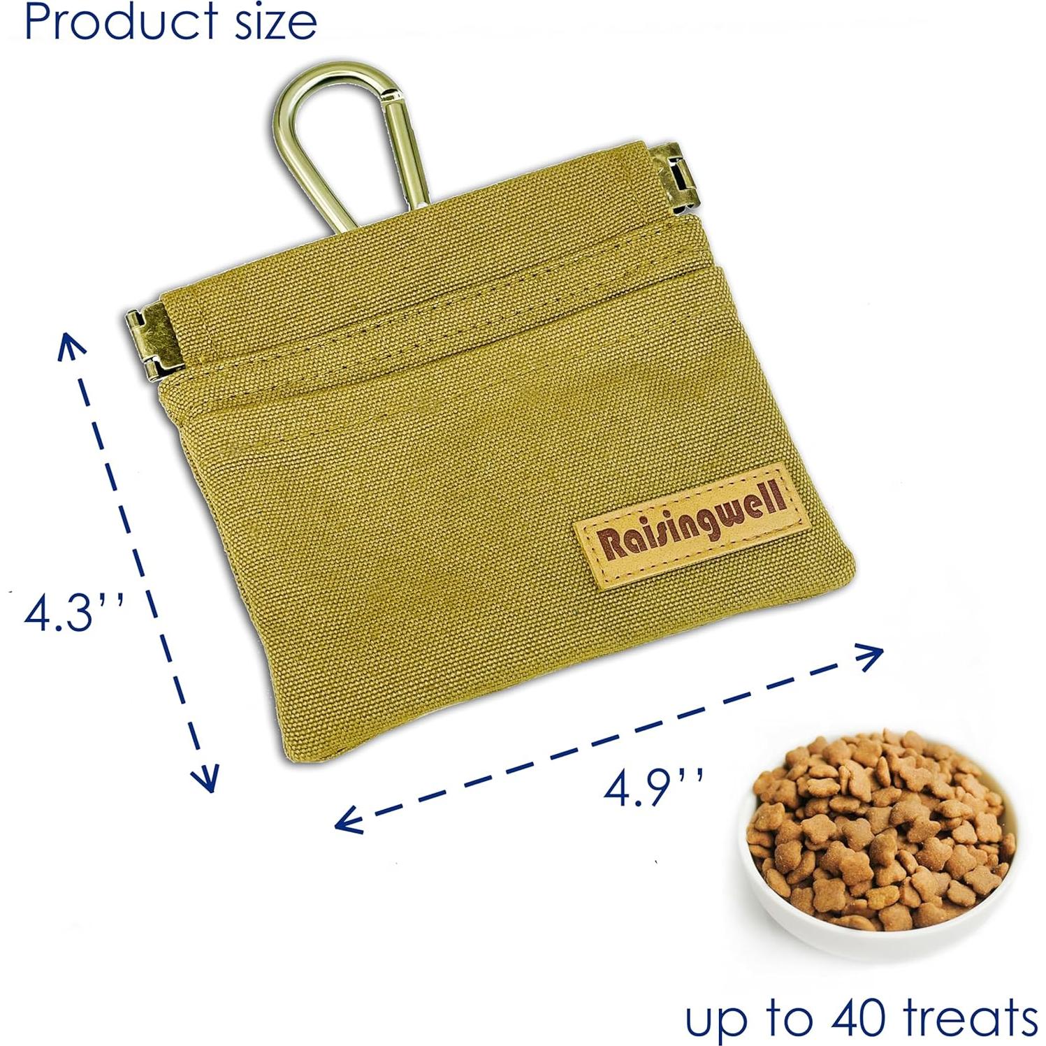 Bolsa de golosinas para perros Raisingwell DTP marrón