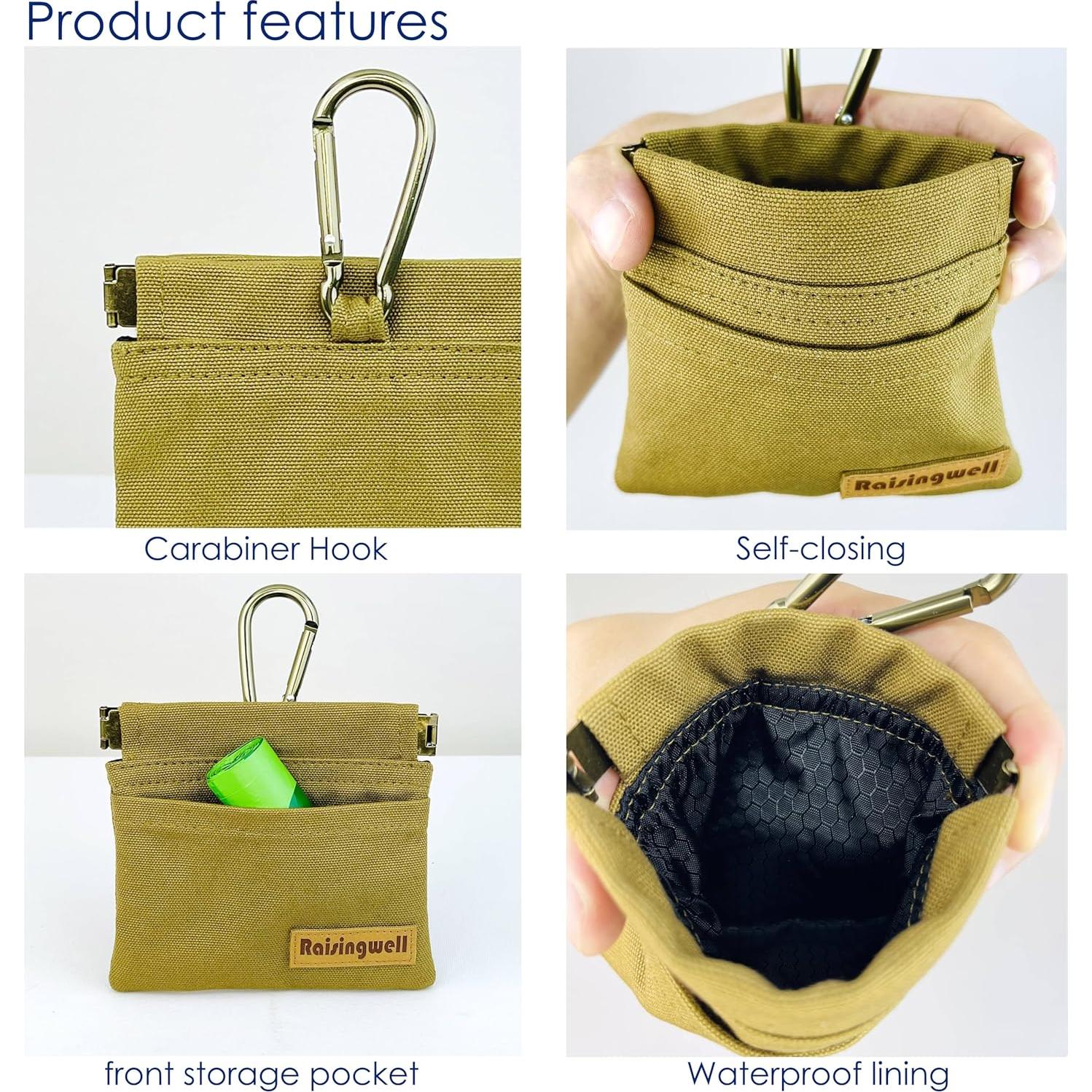 Bolsa de golosinas para perros Raisingwell DTP marrón