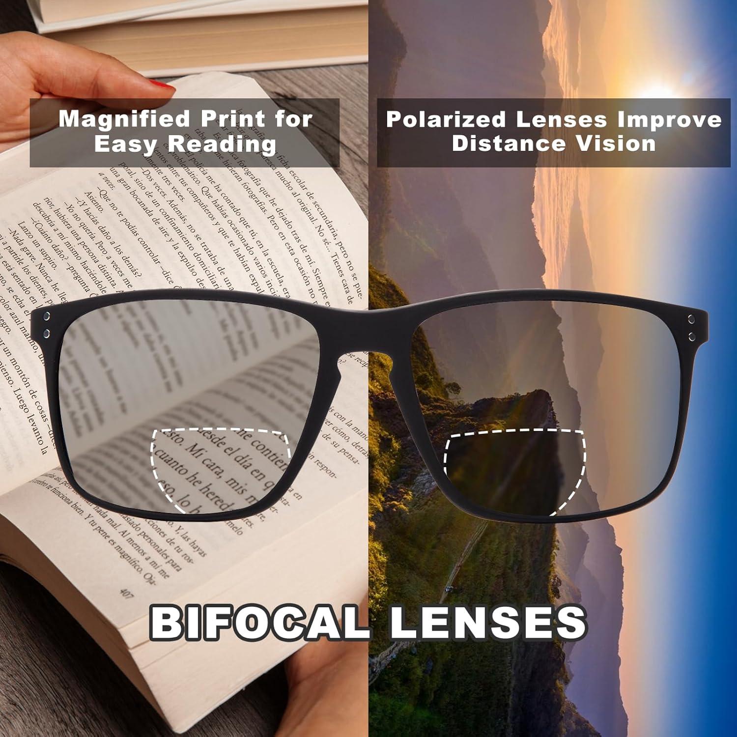 Gafas de lectura bifocales JO 2 Pack - UV400 para hombres