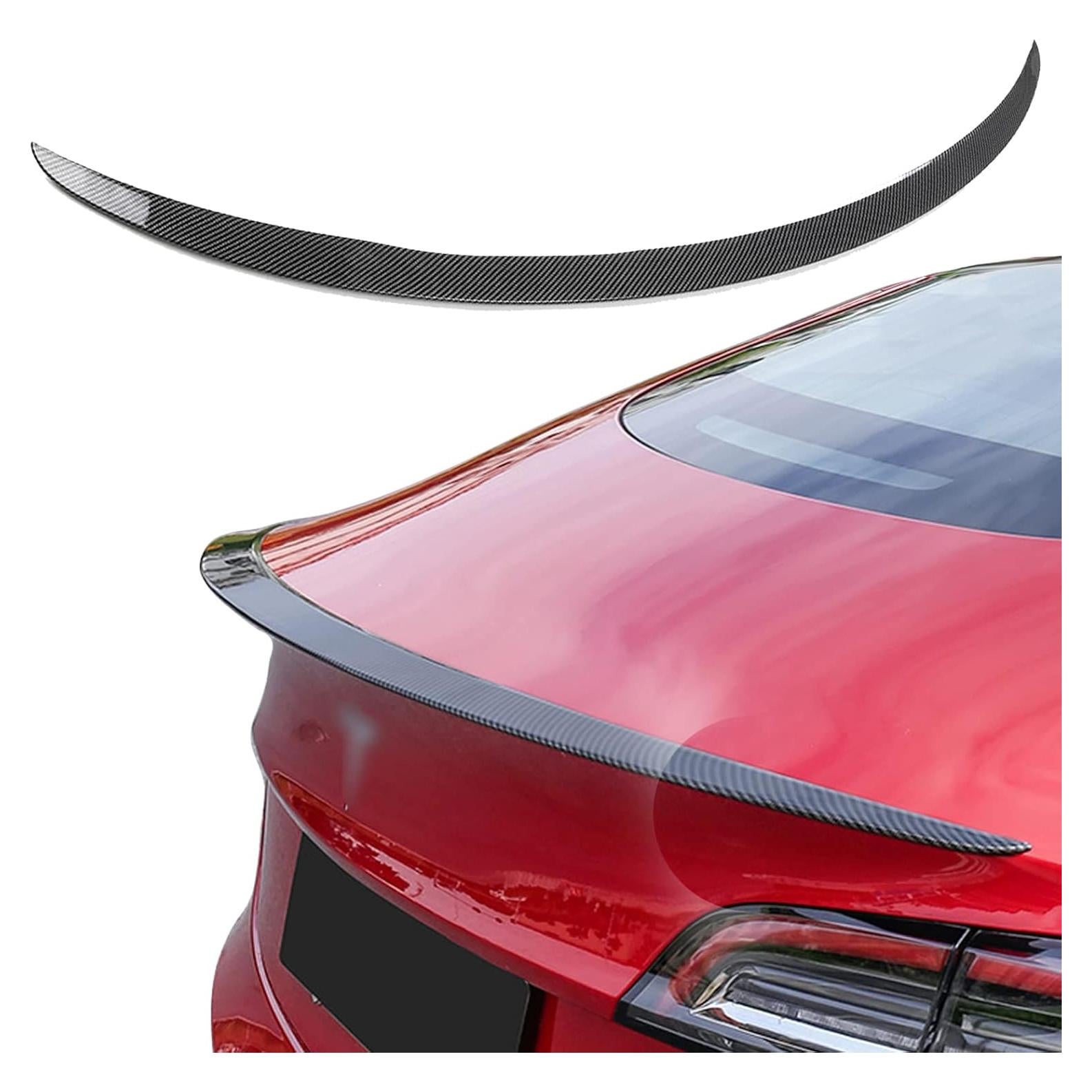 Spoiler Trasero Tesla Model 3 2017-2025 Fibra de Carbono Brillante