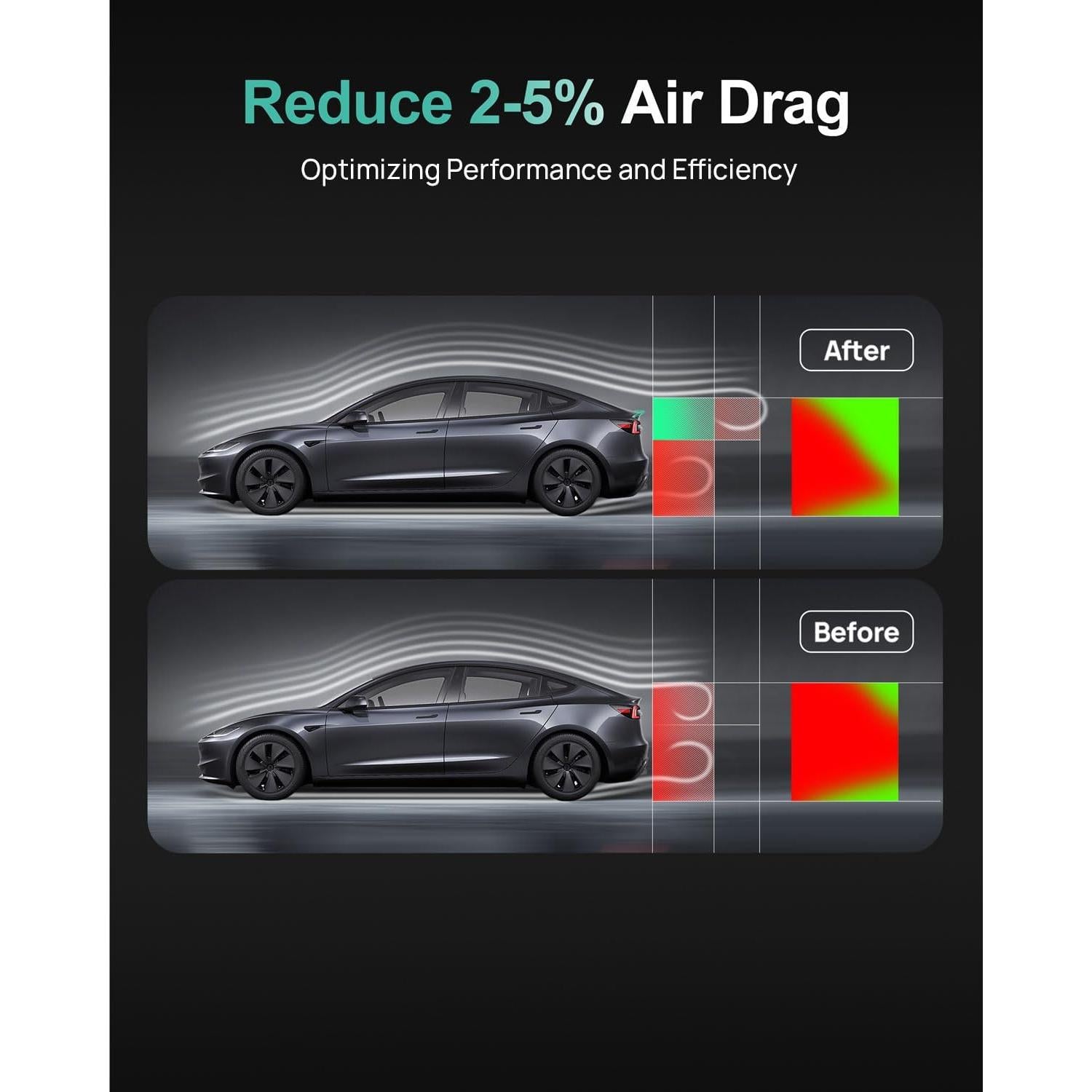 Spoiler Trasero de Fibra de Carbono HALOBLK para Tesla Model 3 2024-2025