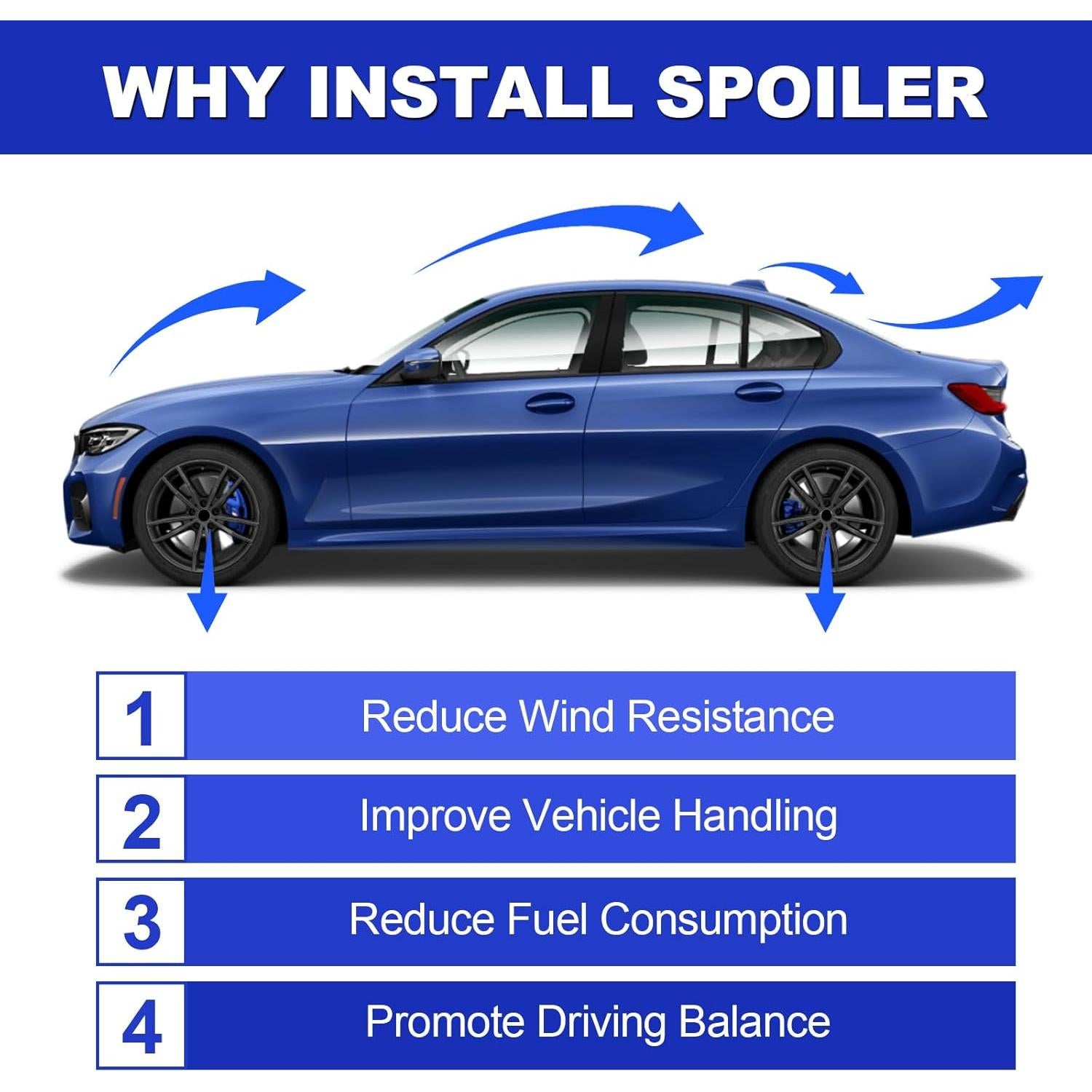 Alerón Trasero Negro Brillante Fancemot para BMW Serie 3 G20 2019-2025