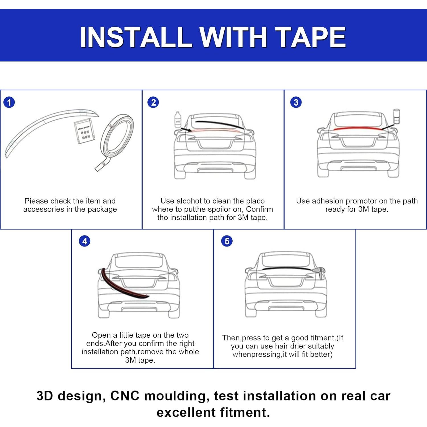 Alerón Trasero Negro Brillante Fancemot para BMW Serie 3 G20 2019-2025