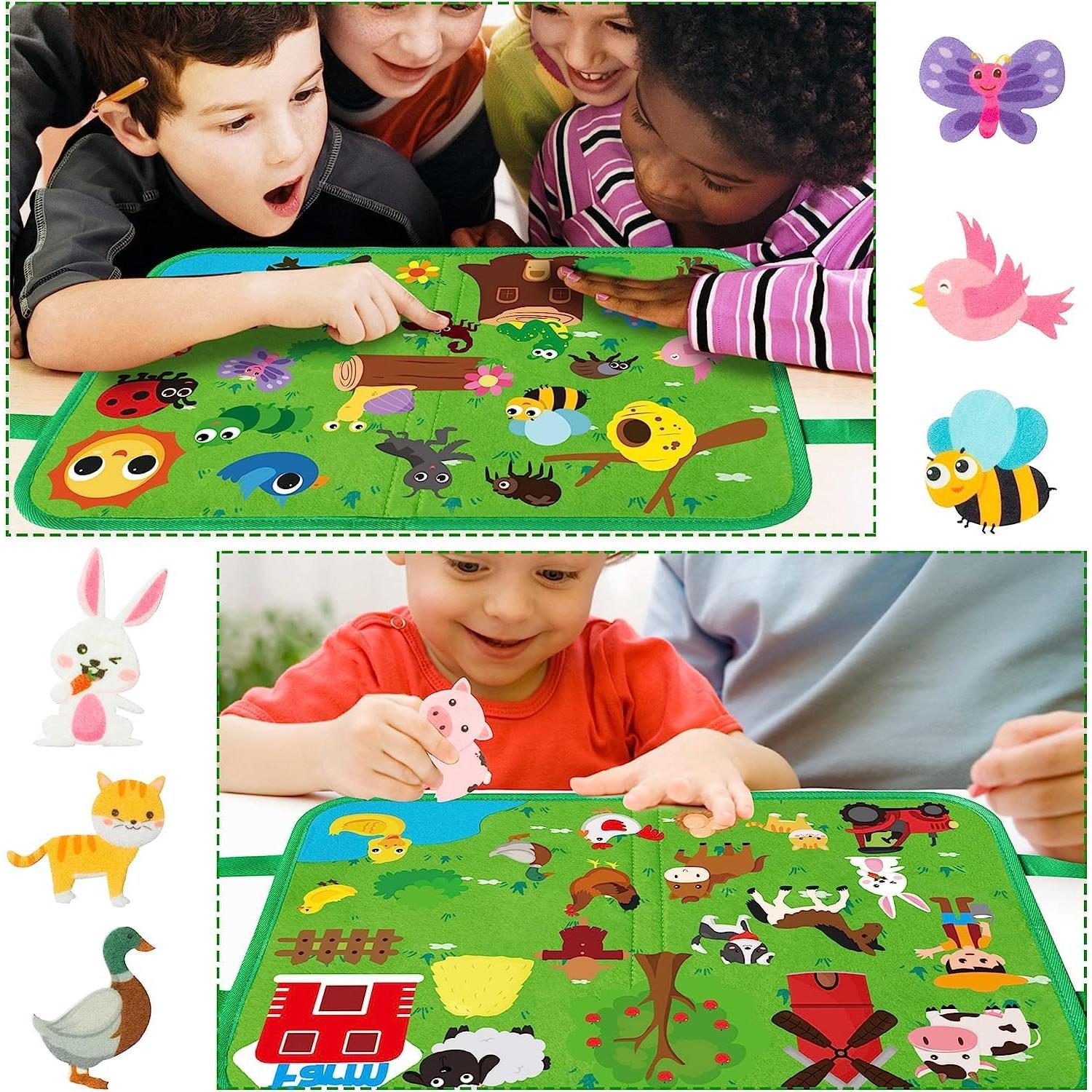 BeYumi Kit de Fieltro Granja e Insectos 49 Piezas