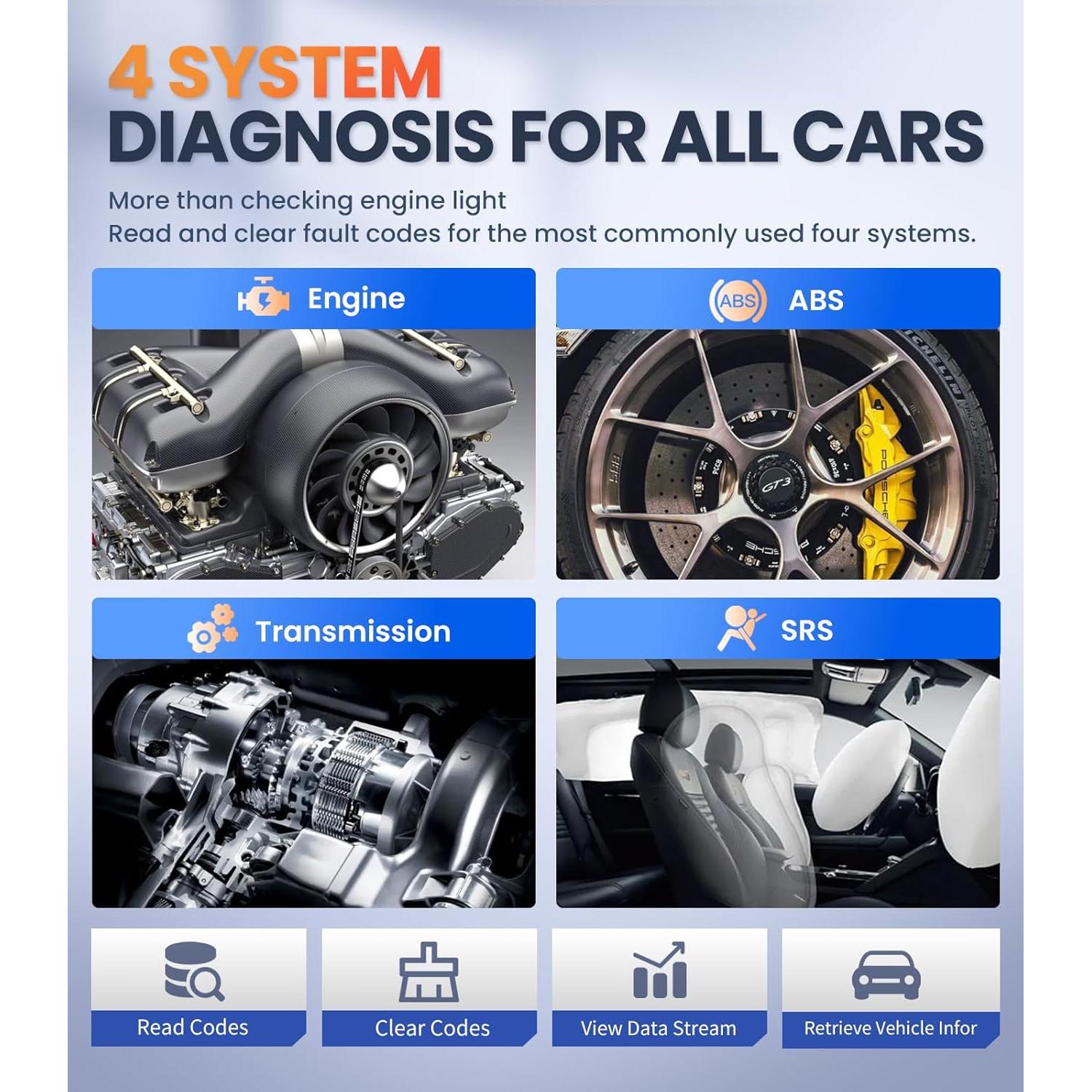 Escáner OBD2 OBDMATE OM901 con Diagnóstico ABS/SRS/Motor