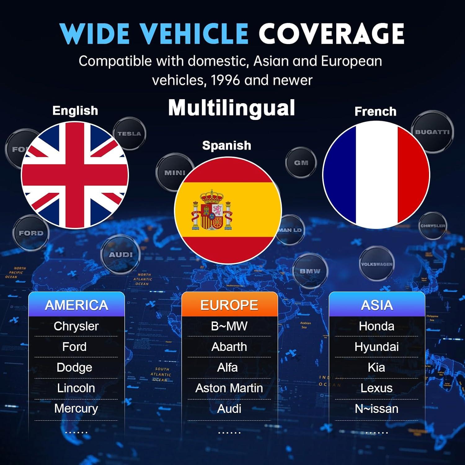 Escáner OBD2 Autel Maxilink ML619 con Diagnóstico ABS/SRS