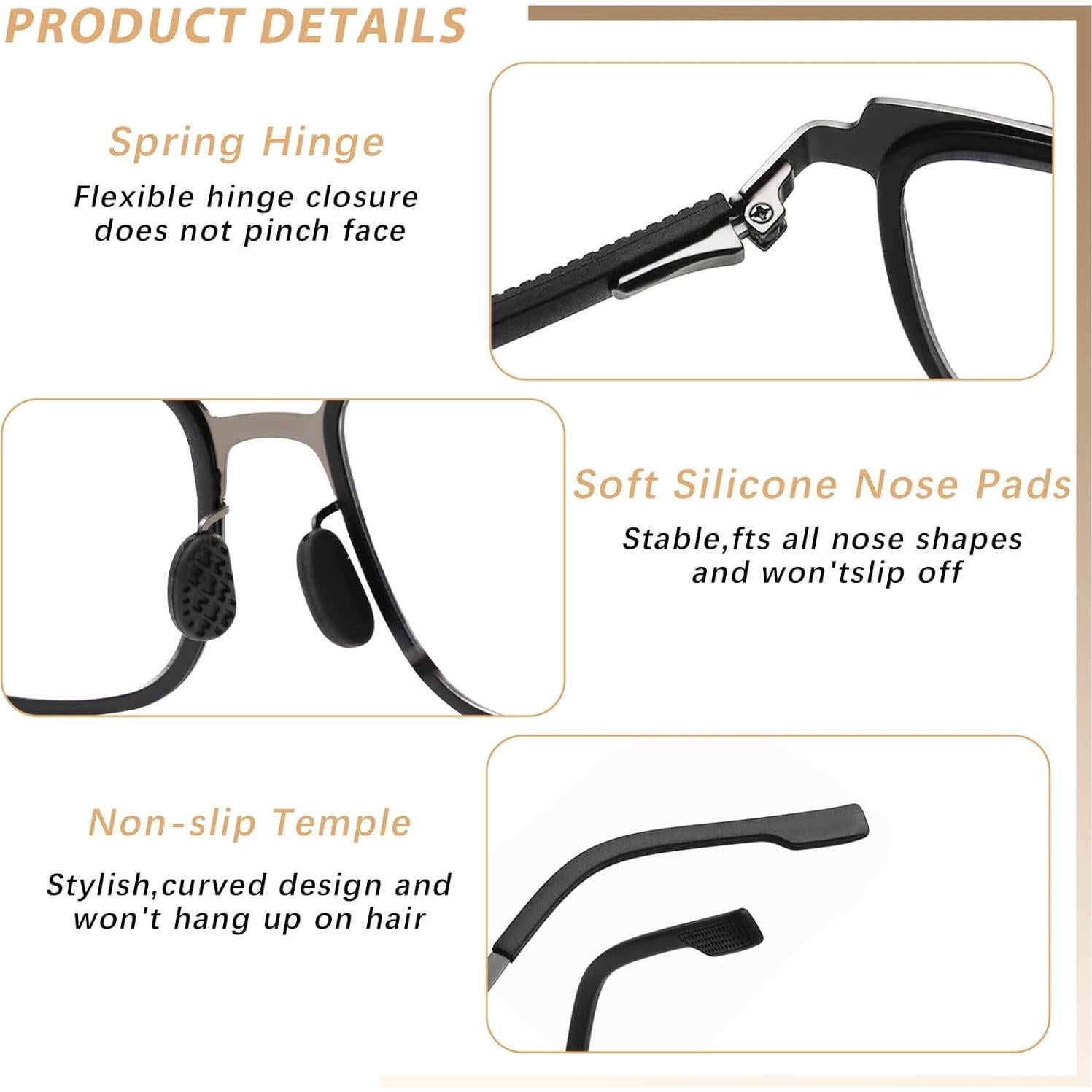 Gafas de lectura bifocales fotoquímicas con protección UV