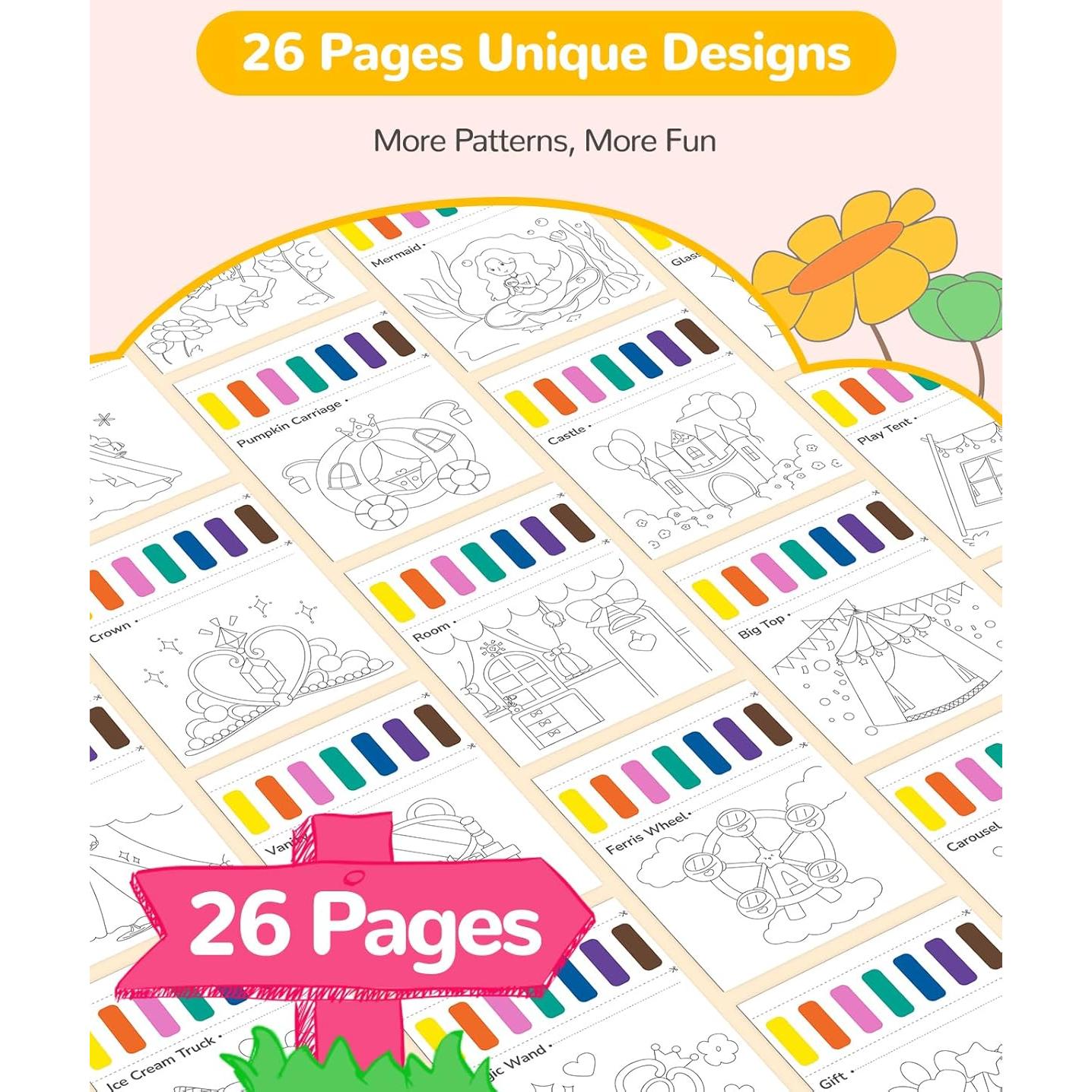 Libro de Pintura con Agua TECJOE Princesa 1 Paquete