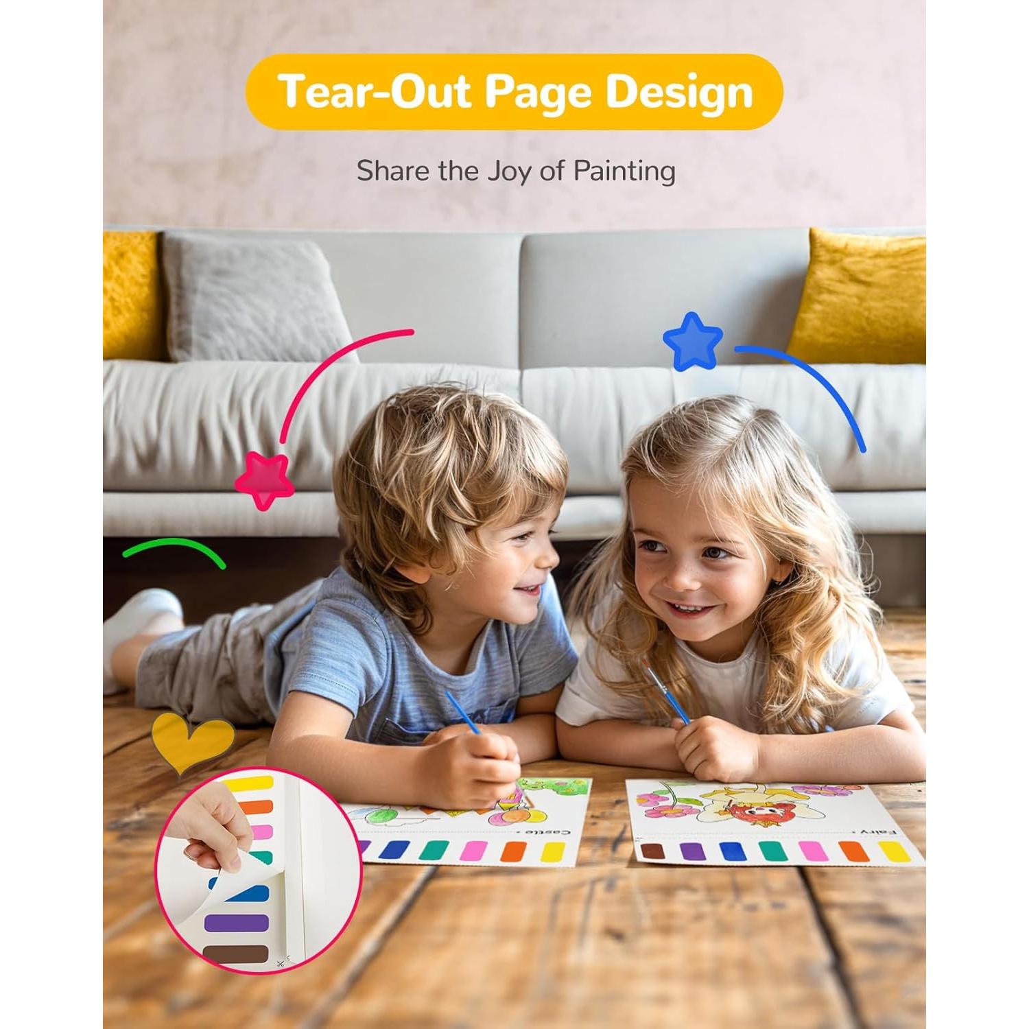 Libro de Pintura con Agua TECJOE Princesa 1 Paquete