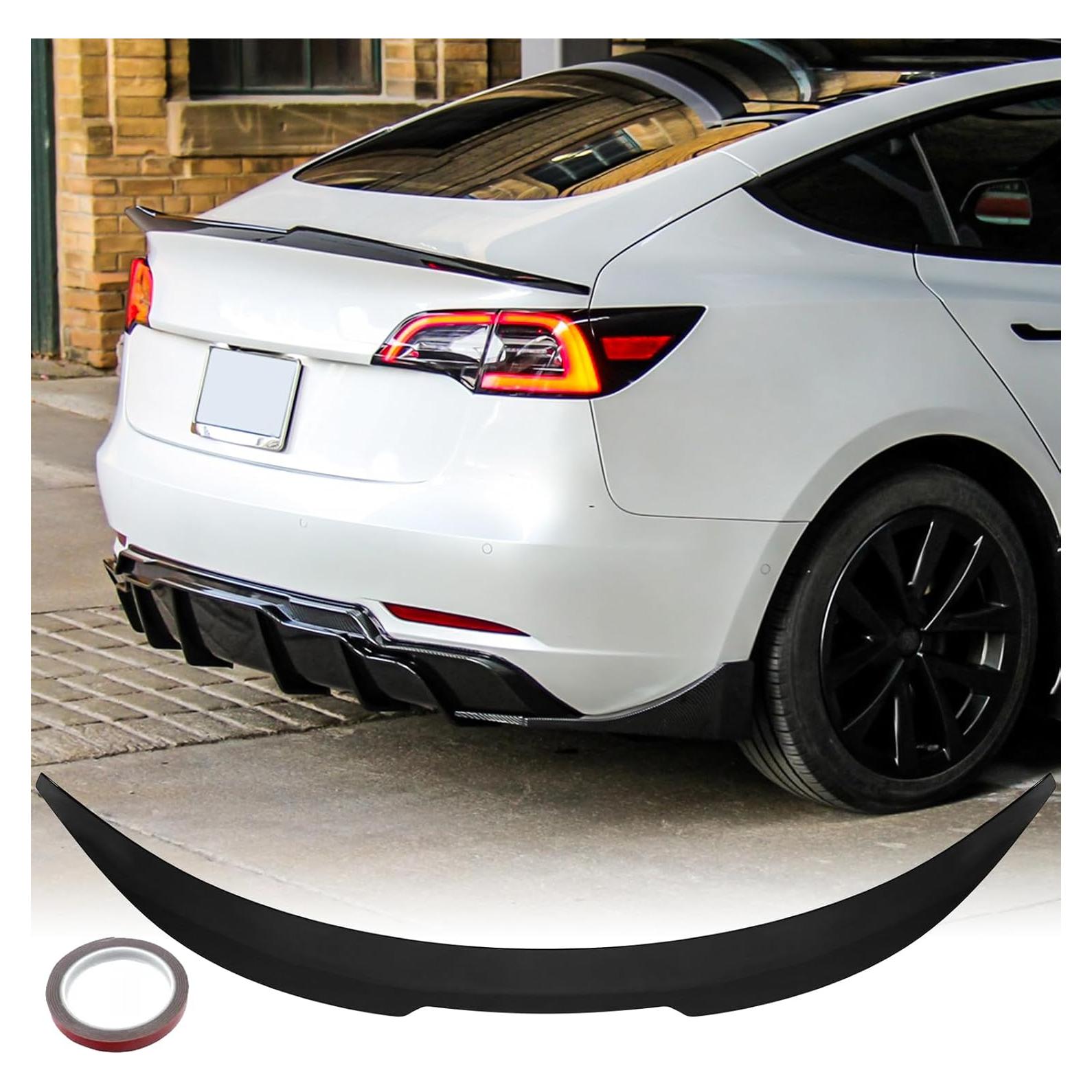 Alerón trasero ABS para Tesla Model 3 2017-2023 - Negro Brillante