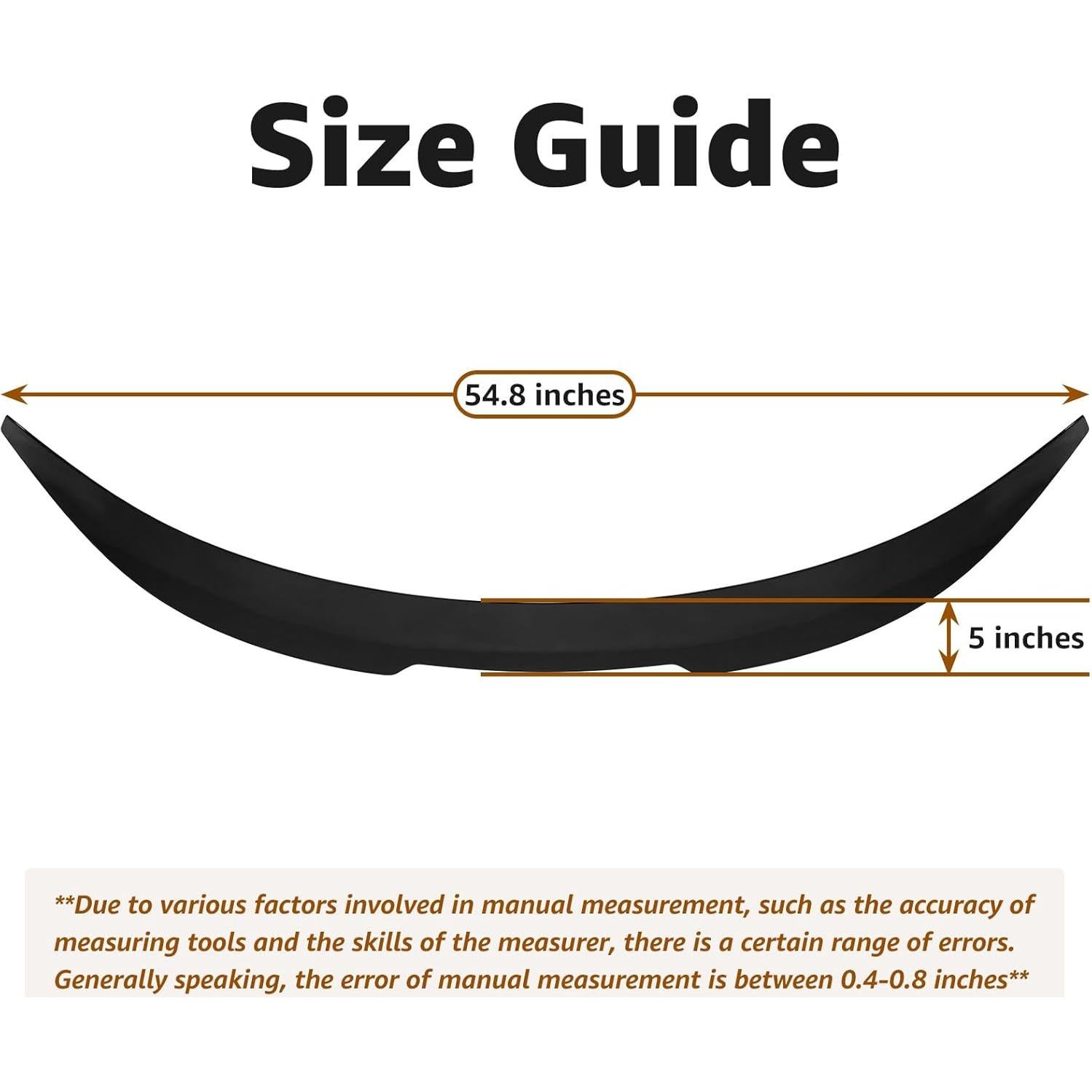 Alerón trasero ABS para Tesla Model 3 2017-2023 - Negro Brillante