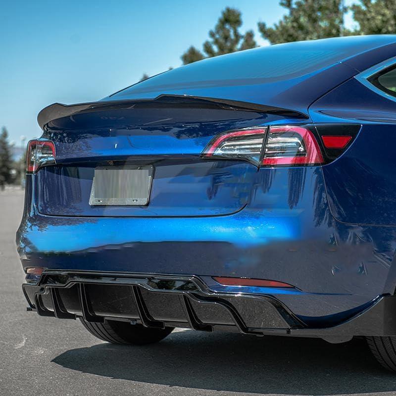 Alerón trasero ABS para Tesla Model 3 2017-2023 - Negro Brillante