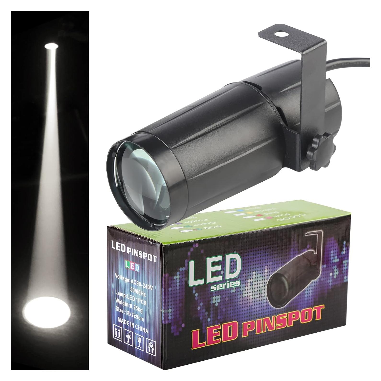 Foco de Discoteca Jinda Audio 3W Luz LED Blanca Esférica