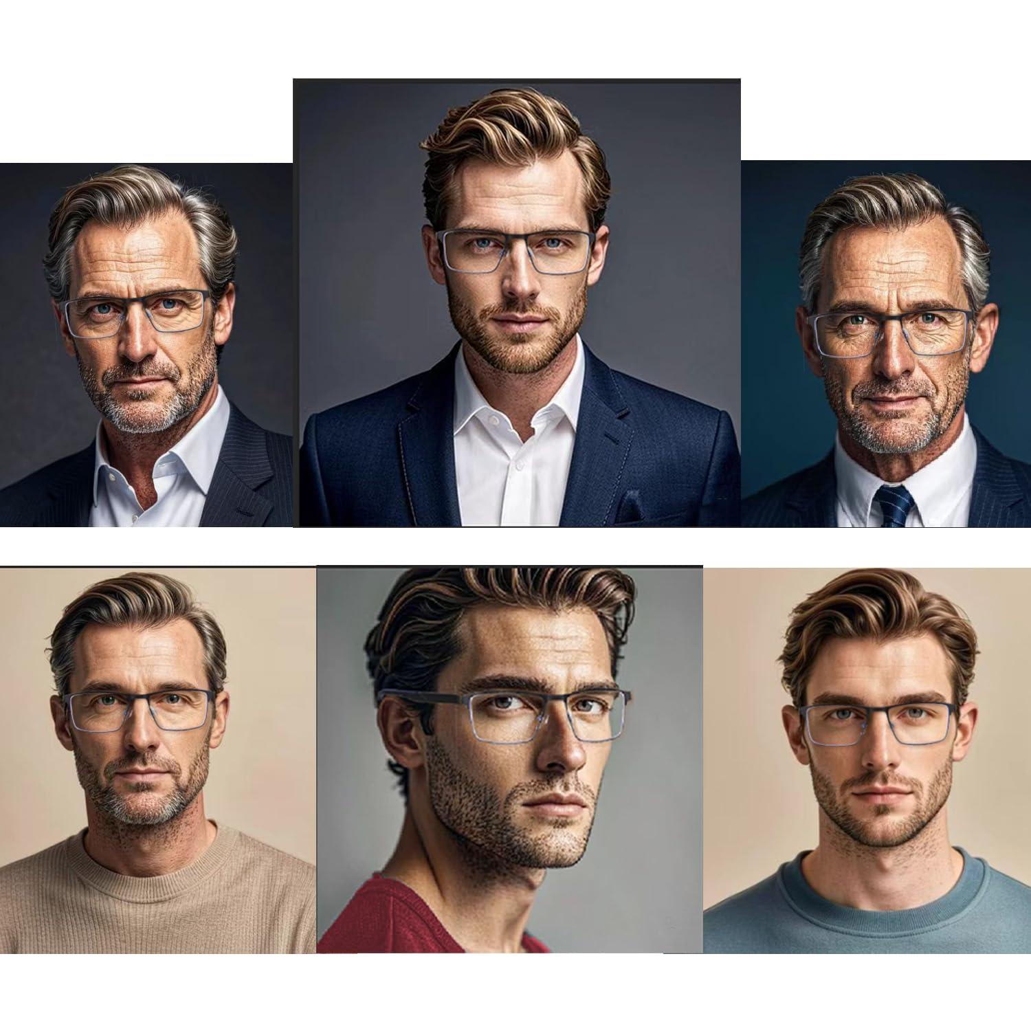 Gafas de Lectura Progresivas GOGELAS 2 Paquetes con Luz Azul