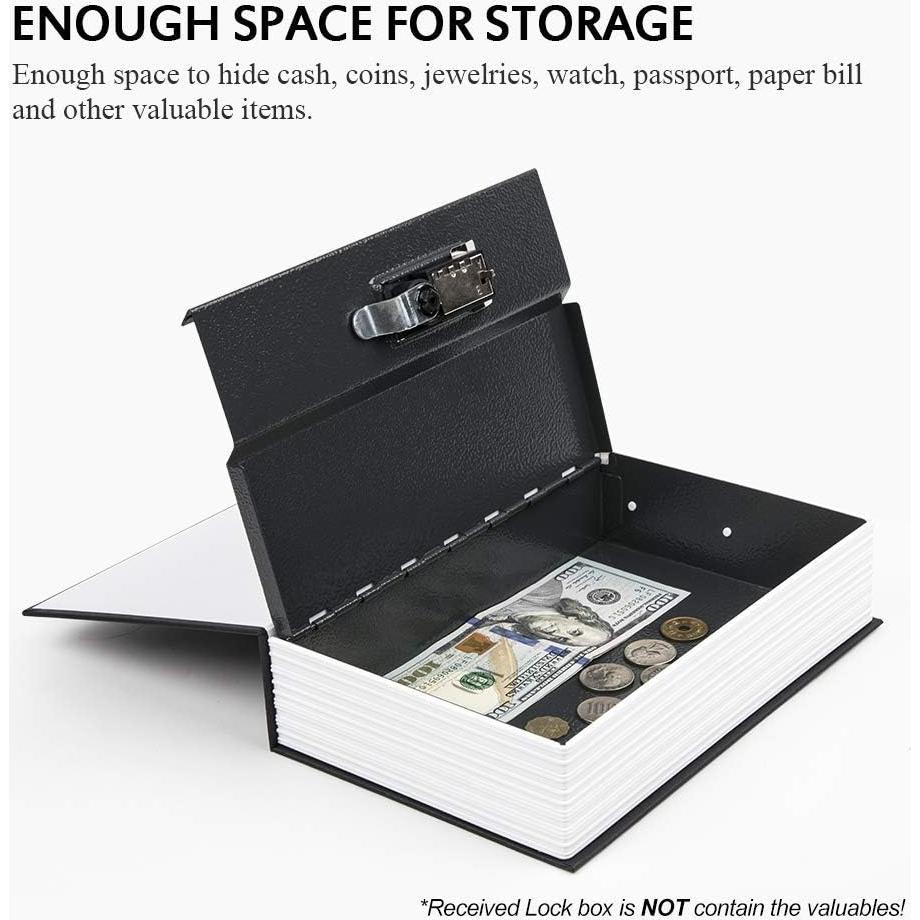 Caja Falsa de Libro KYODOLED con Cerradura de Combinación