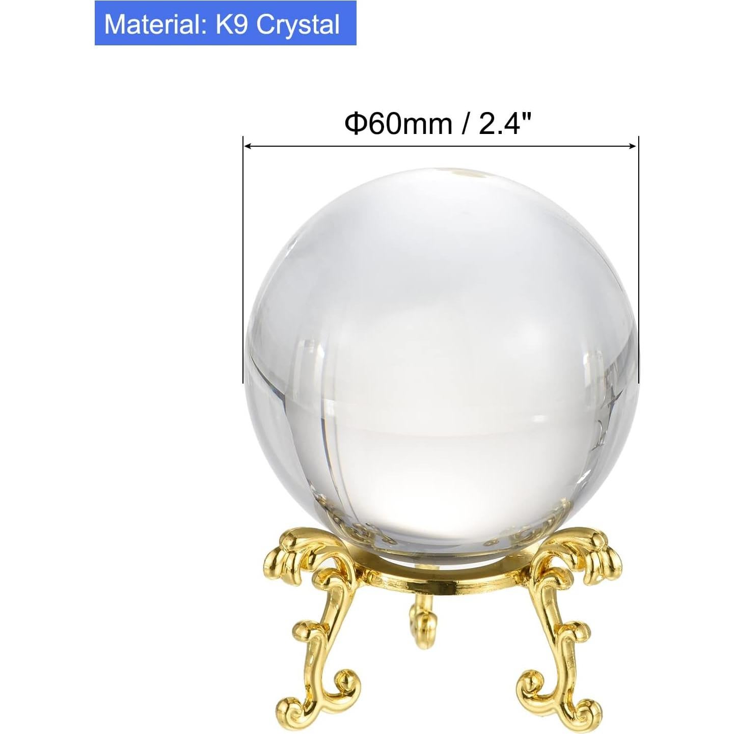 Bola de Cristal K9 PATIKIL 60mm con Soporte y Caja