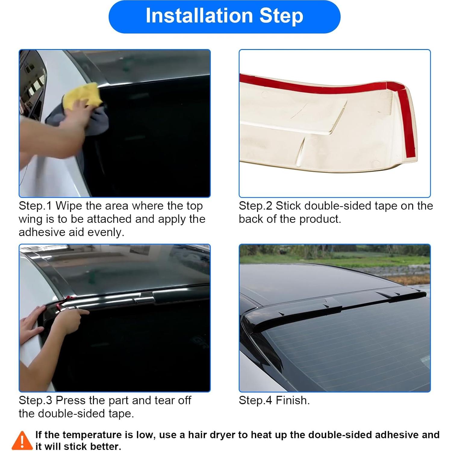 Alerón Trasero Negro Brillante Joyoto para Toyota Camry 2018-2025