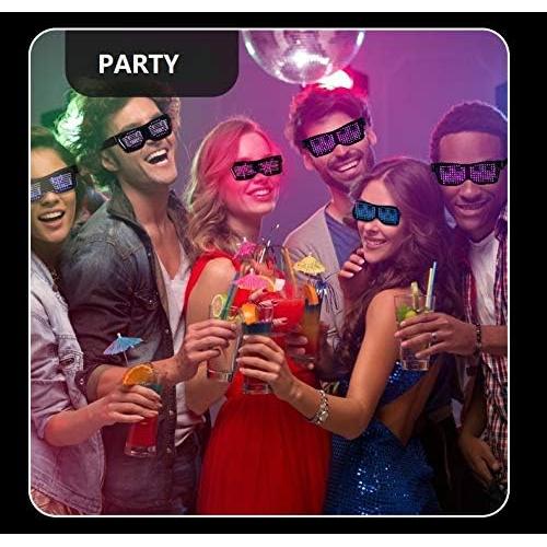 Gafas LED Inteligentes Bluetooth DIY para Fiesta y Halloween