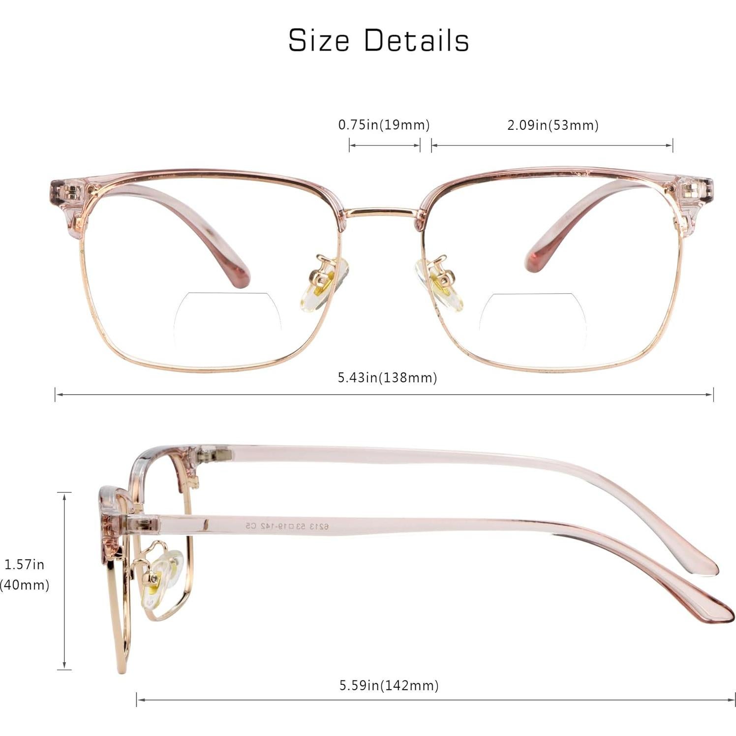 Gafas Bifocales VisionGlobal Cuadradas con Protección UV