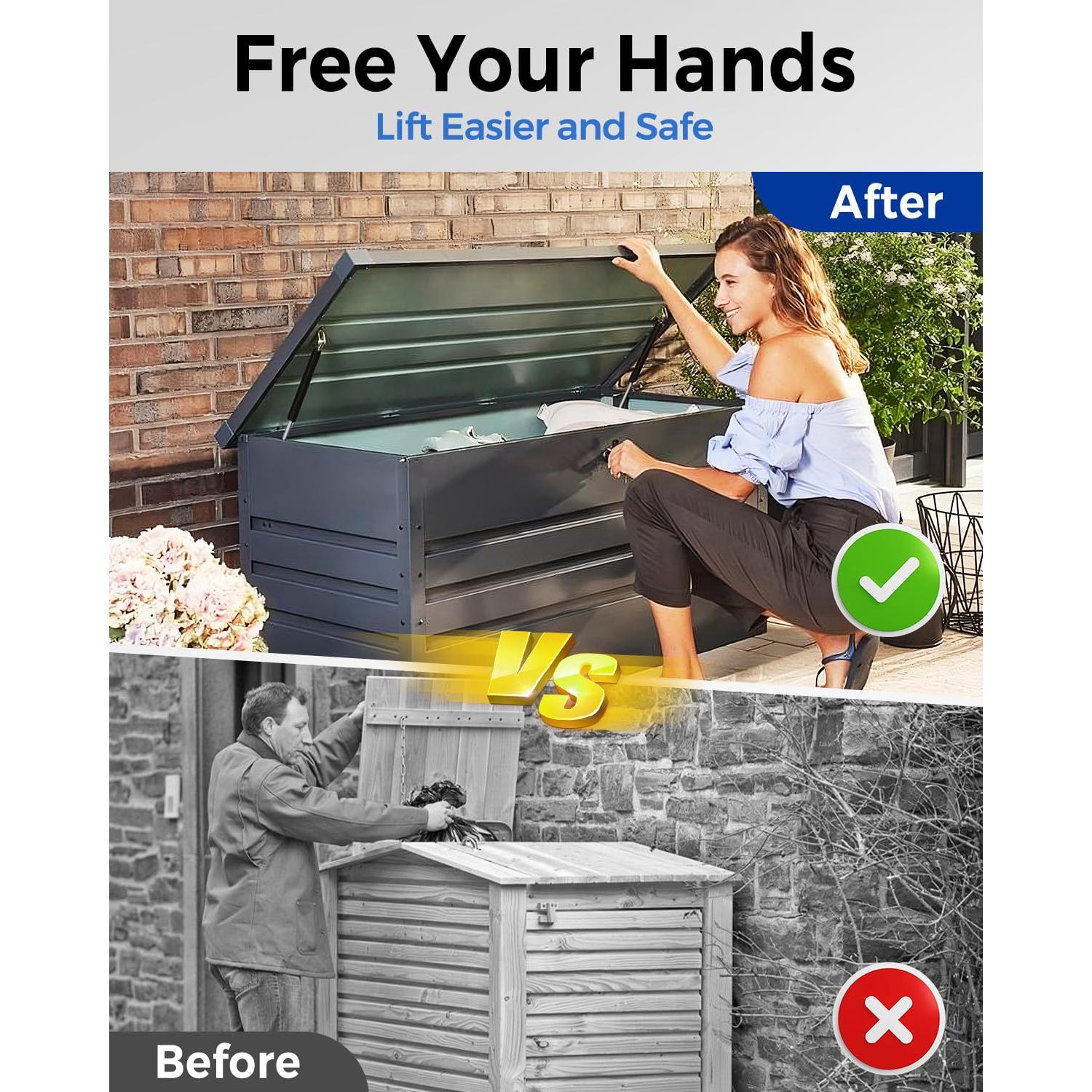 Resortes de Gas ARANA 15" (38.1 cm) 67 lbs (30.4 kg) para Cama