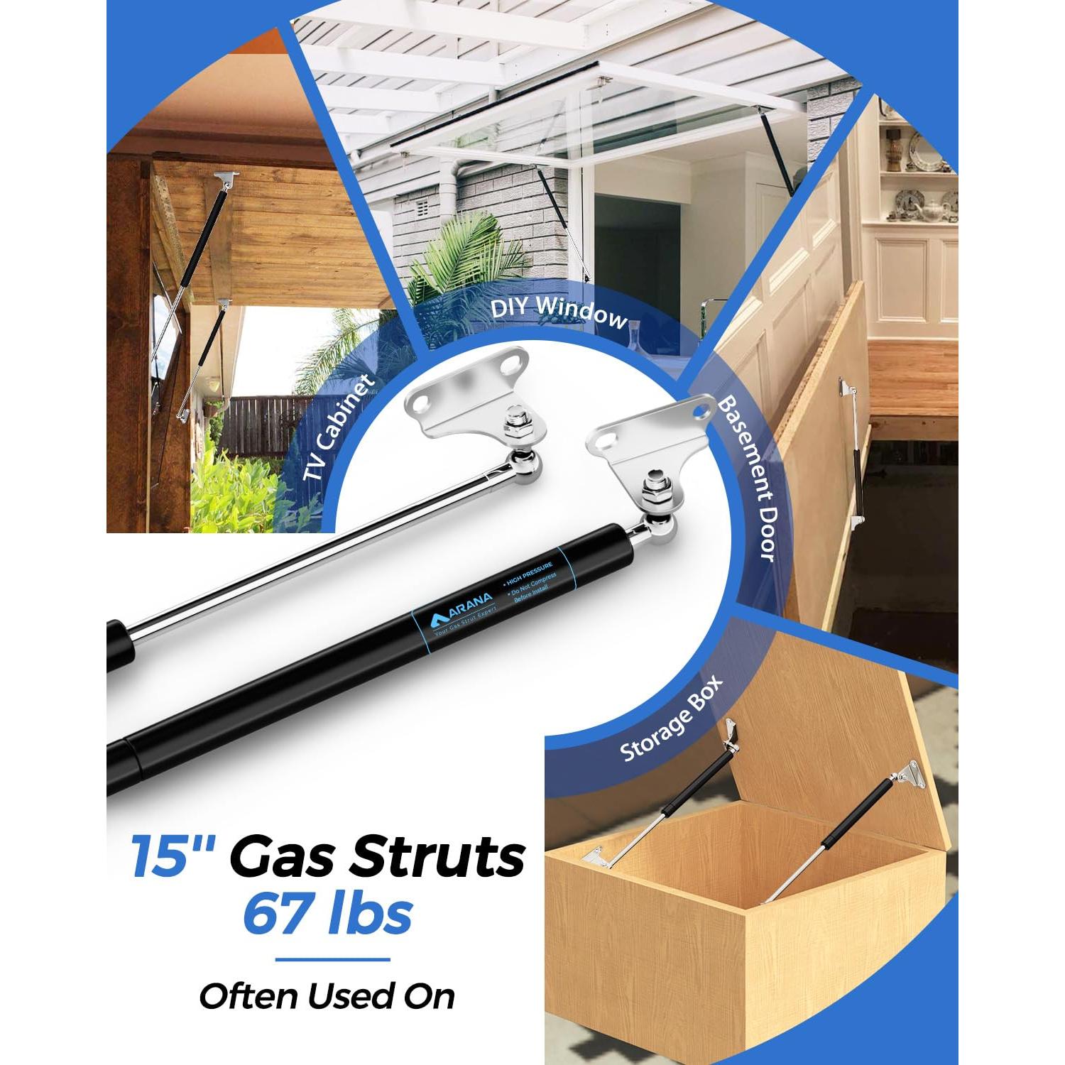 Resortes de Gas ARANA 15" (38.1 cm) 67 lbs (30.4 kg) para Cama