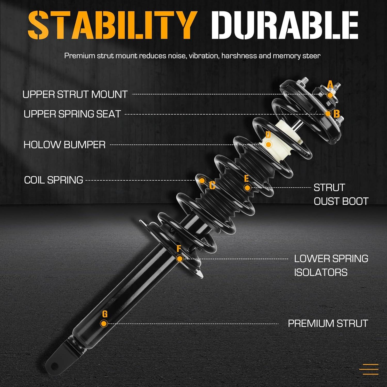 Amortiguador Completo Trasero Youxmoto para Honda Accord 2008-2012