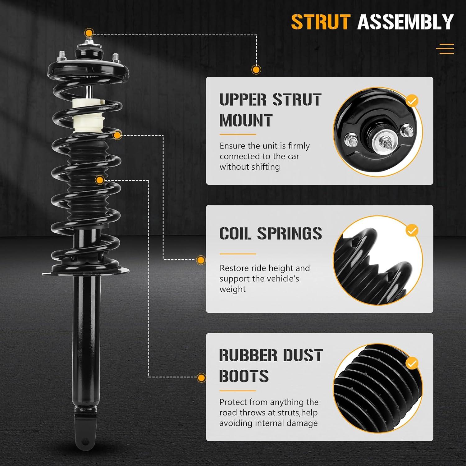 Amortiguador Completo Trasero Youxmoto para Honda Accord 2008-2012