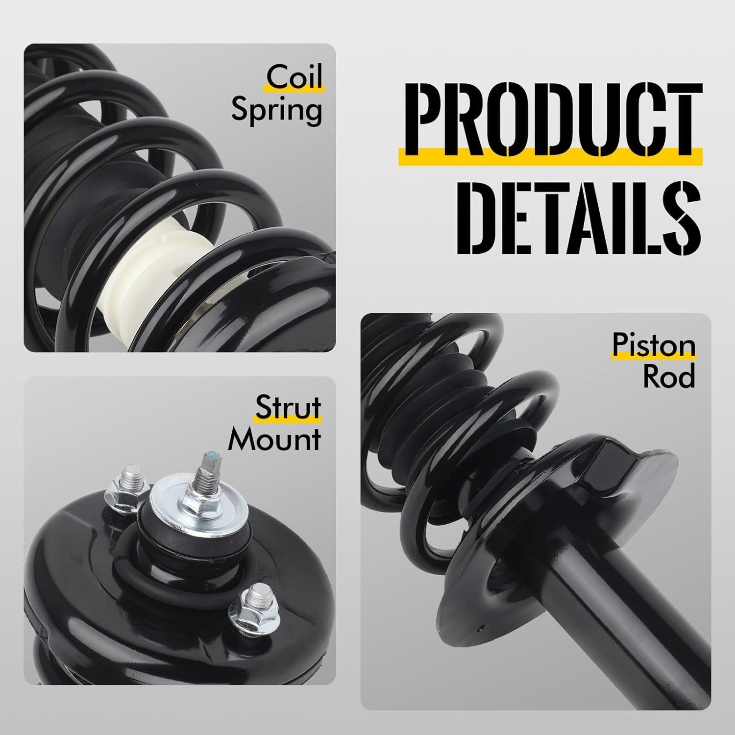 Amortiguadores Completos Traseros KUSATEC para Honda Accord 2008-2012