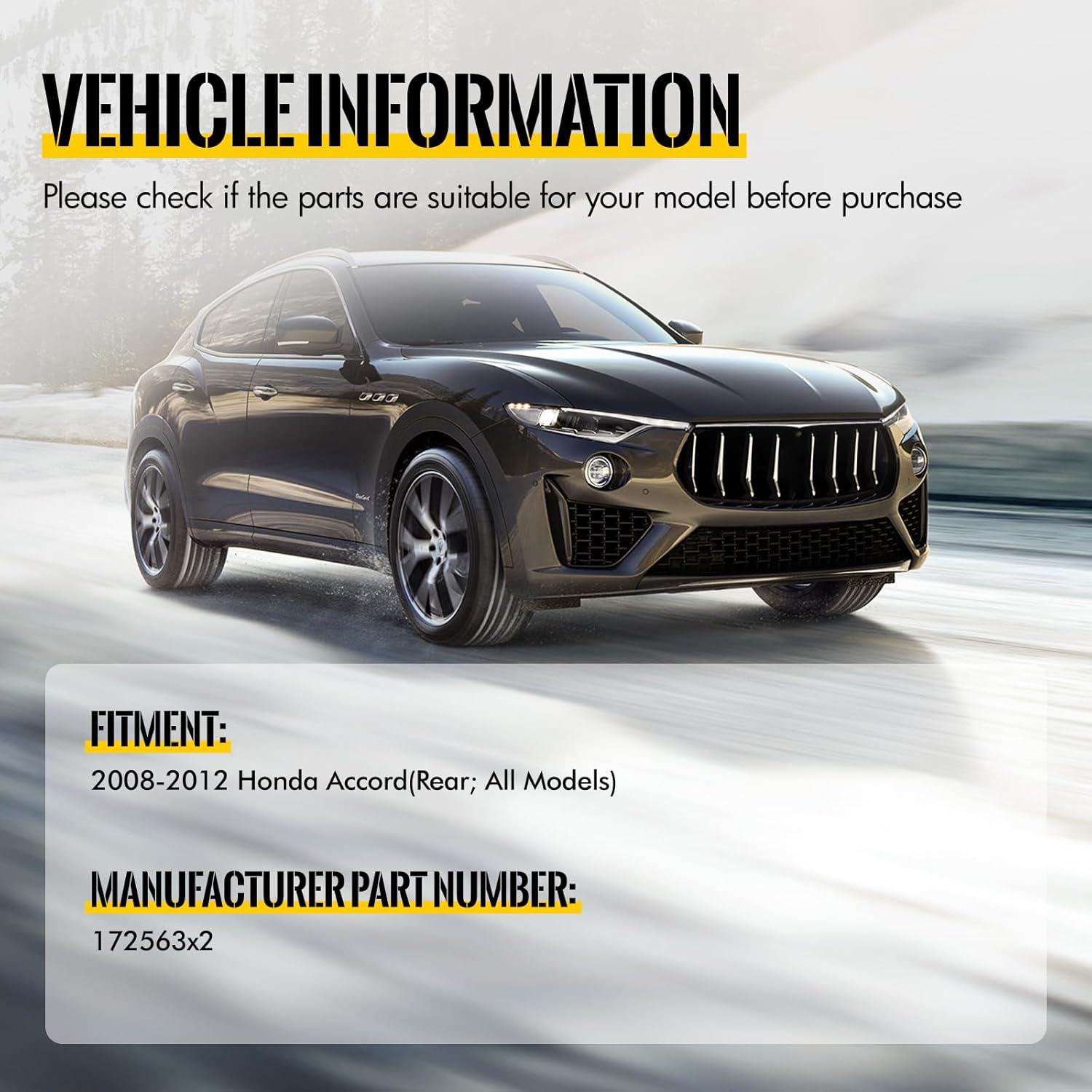 Amortiguadores Completos Traseros KUSATEC para Honda Accord 2008-2012