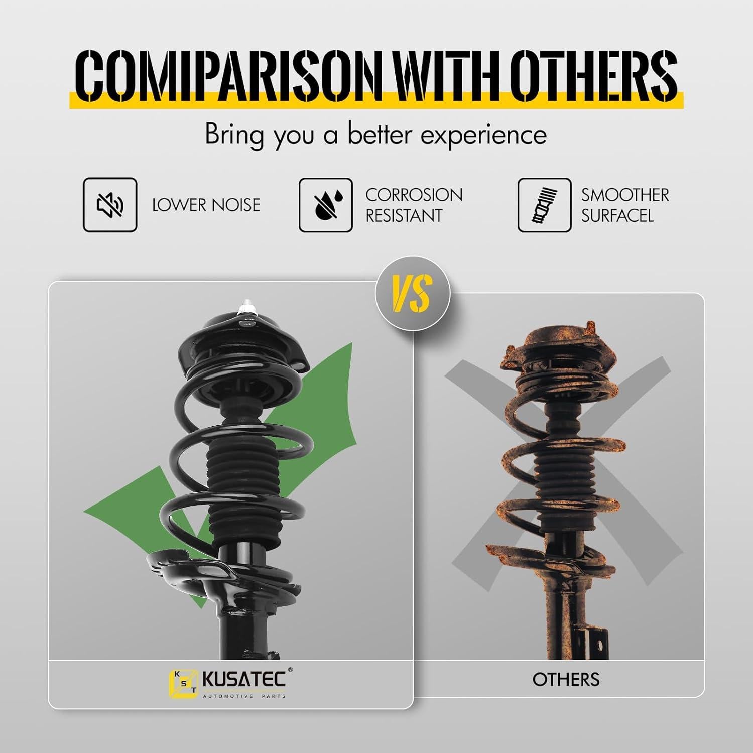 Amortiguadores Completos Traseros KUSATEC para Honda Accord 2008-2012