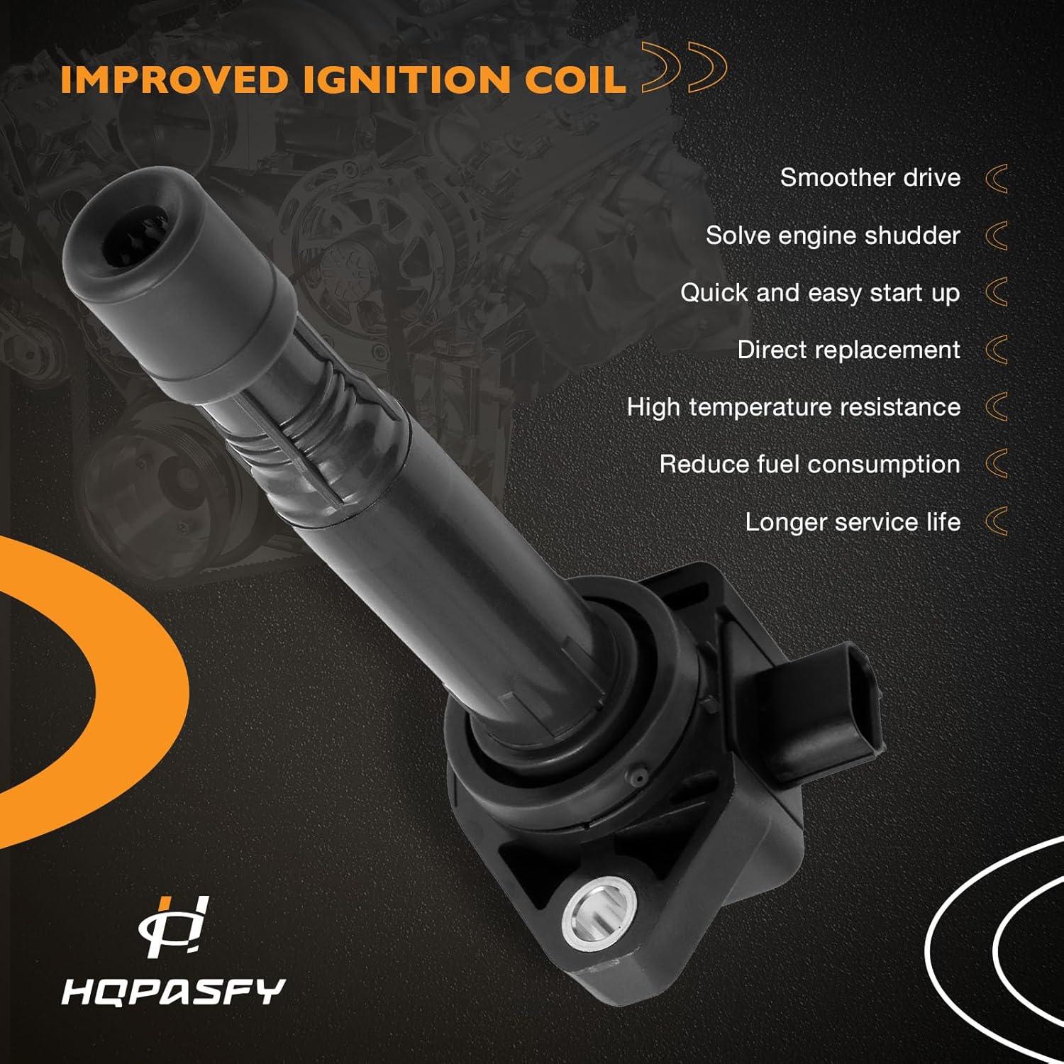 Juego de 6 Bobinas de Encendido HQPASFY para Acura y Honda