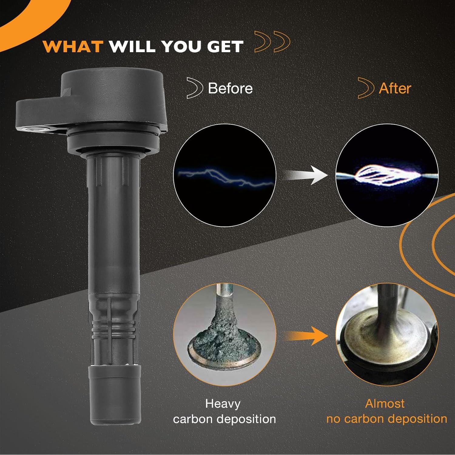 Juego de 6 Bobinas de Encendido HQPASFY para Acura y Honda