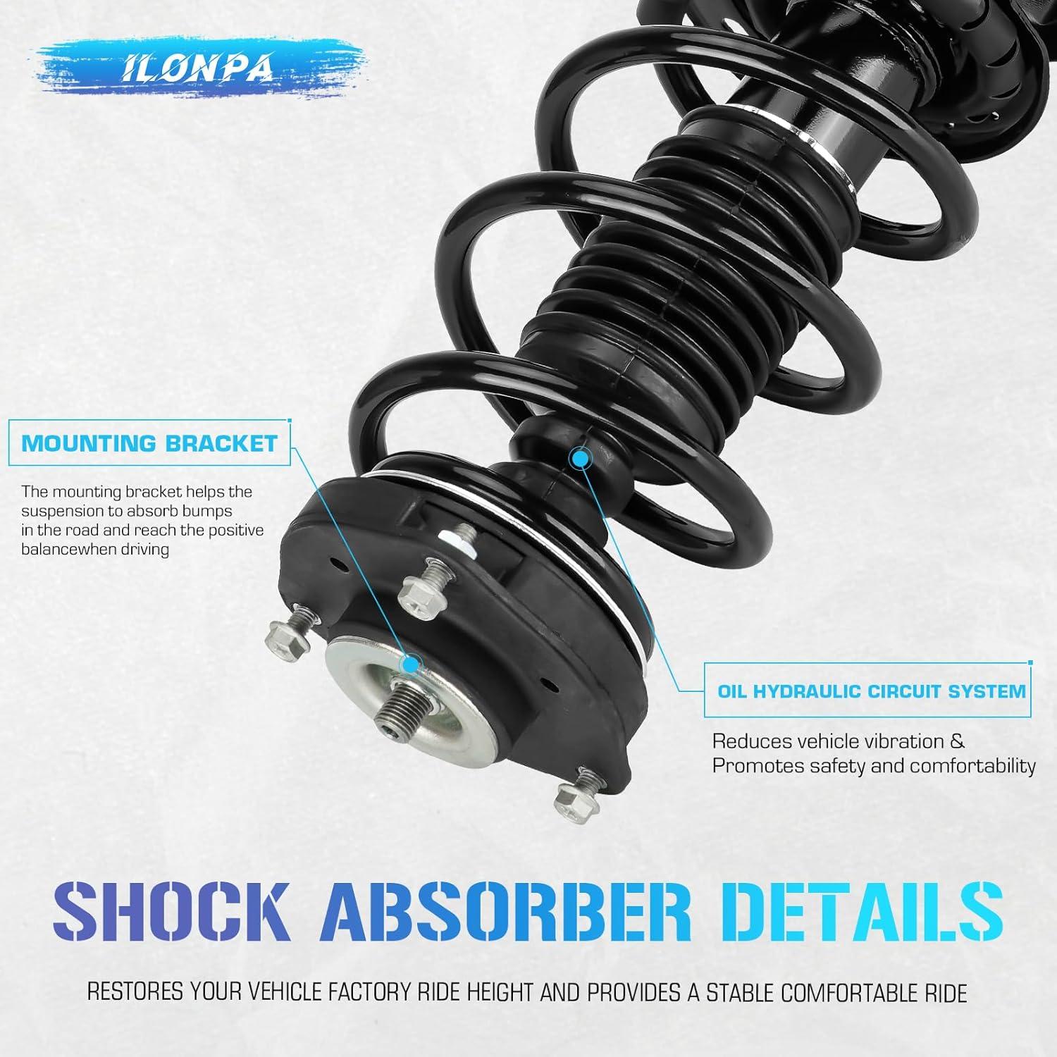 Amortiguadores Delanteros y Traseros ILONPA BUSOK157S para Audi y VW