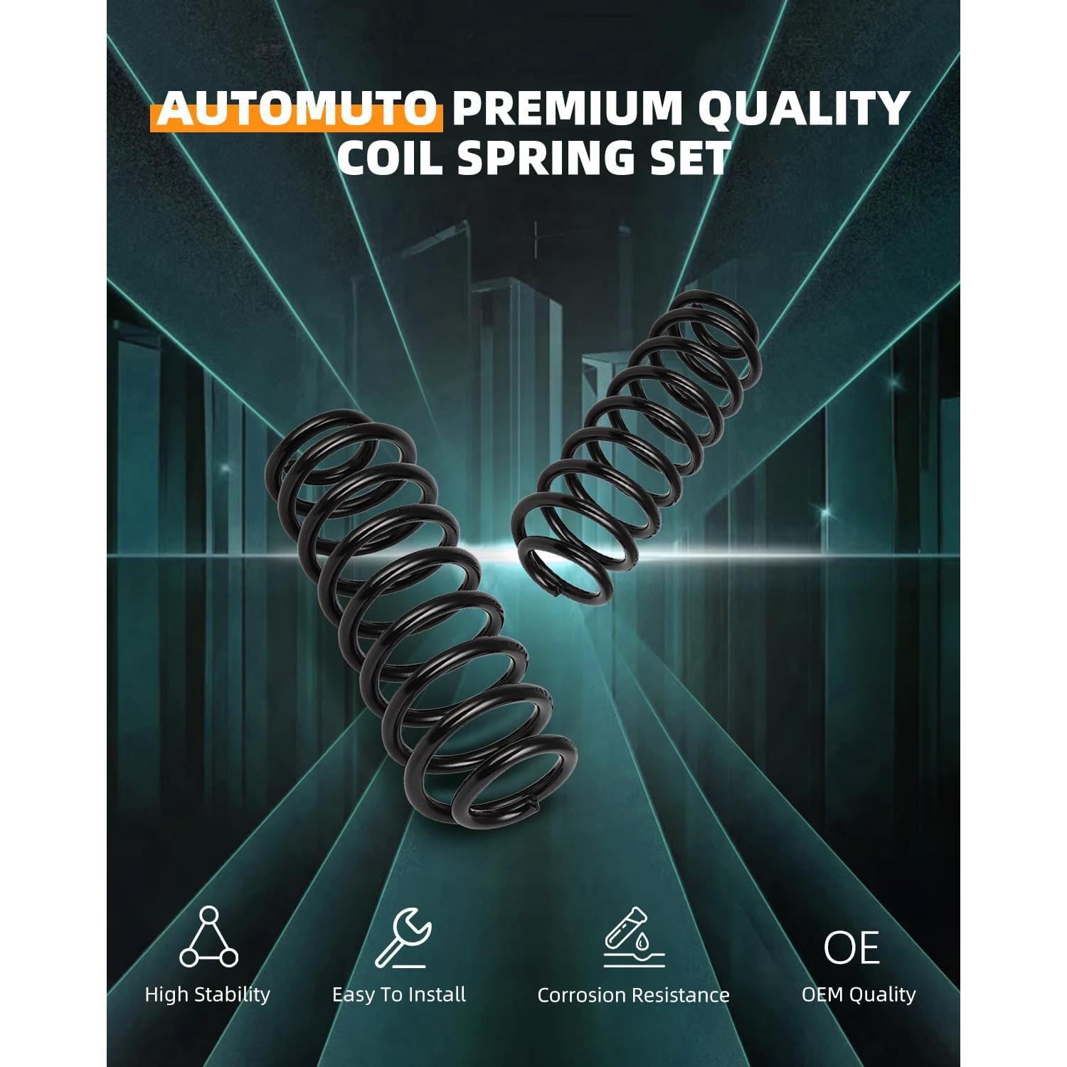 Juego de Resortes de Suspensión Trasera AUTOMUTO 81055 VW Golf/Jetta