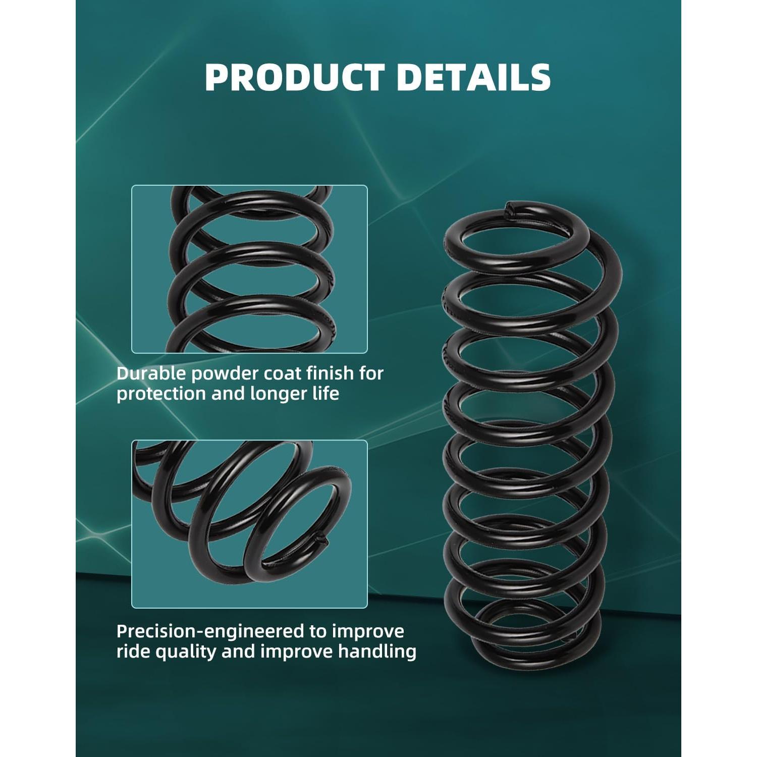 Juego de Resortes de Suspensión Trasera AUTOMUTO 81055 VW Golf/Jetta